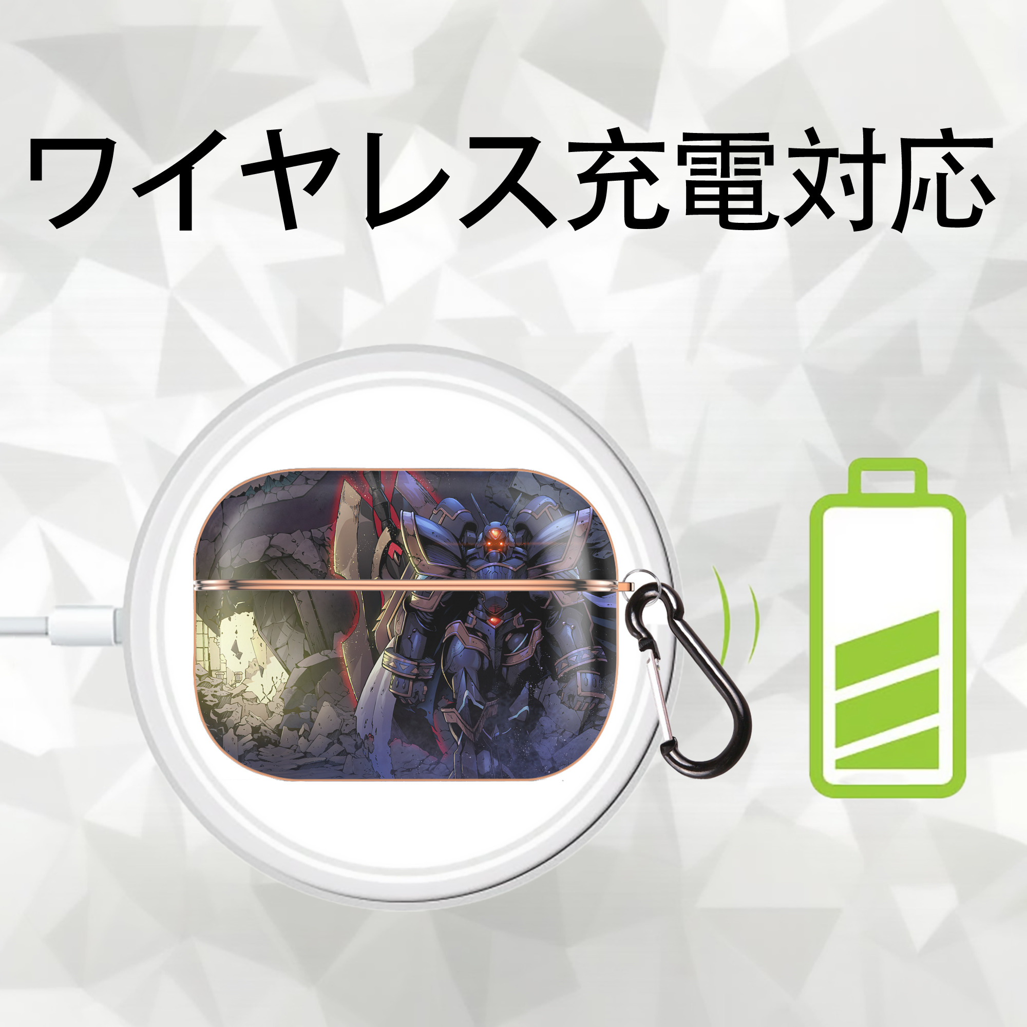 Digimon デジタルモンスター/デジモン 【AirPods Pro用】ハードシェル保護ケース｜耐衝撃・防指紋・カラビナ付き商品仕様