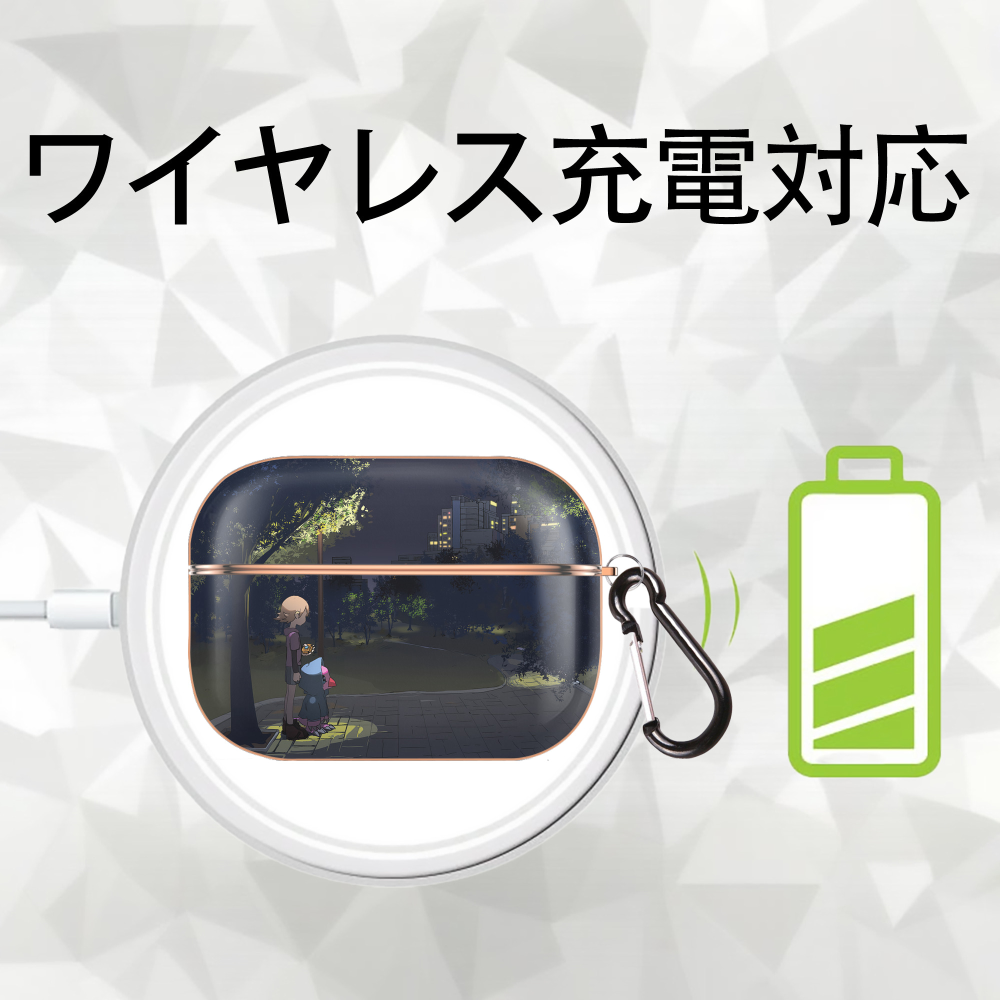 Digimon デジタルモンスター/デジモン 【AirPods Pro用】ハードシェル保護ケース｜耐衝撃・防指紋・カラビナ付き商品仕様