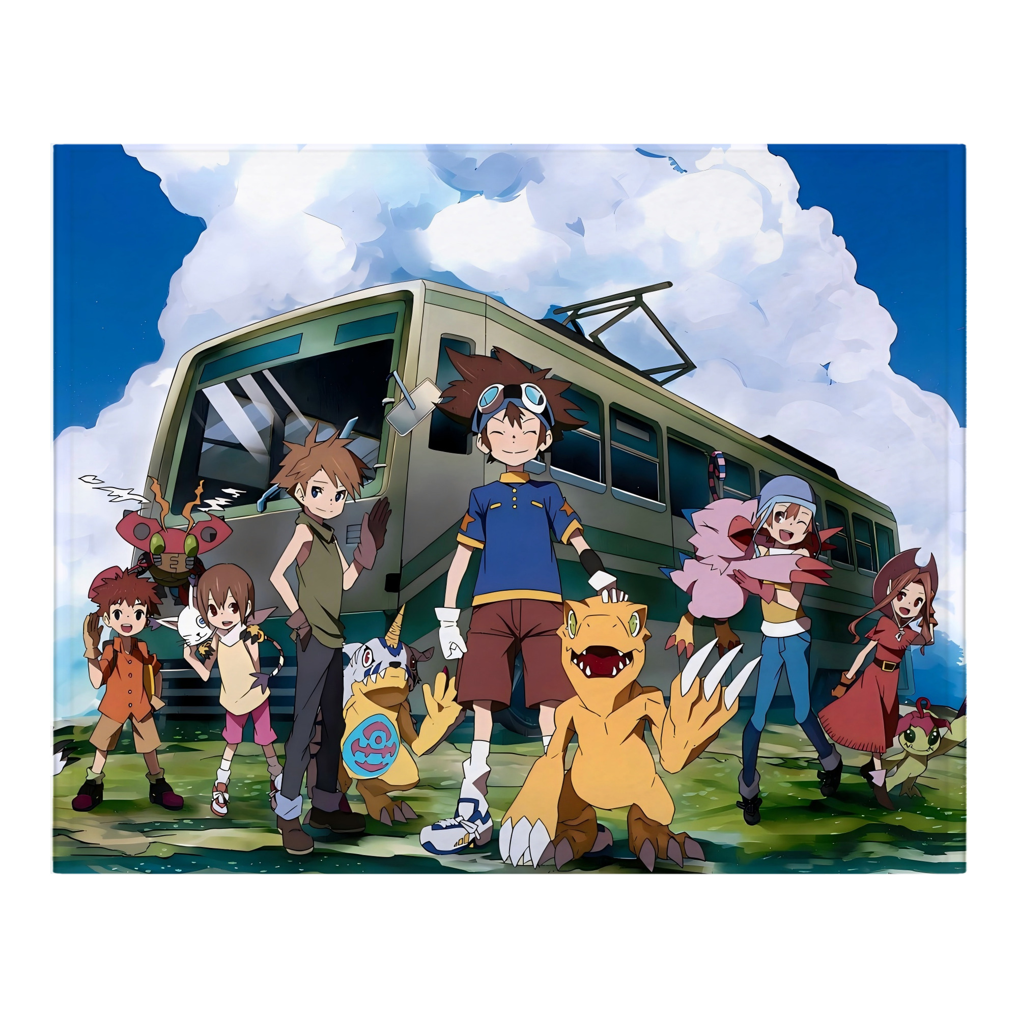 （画像用） Digimon デジタルモンスター/デジモン フランネルブランケット・多サイズ対応（横型）