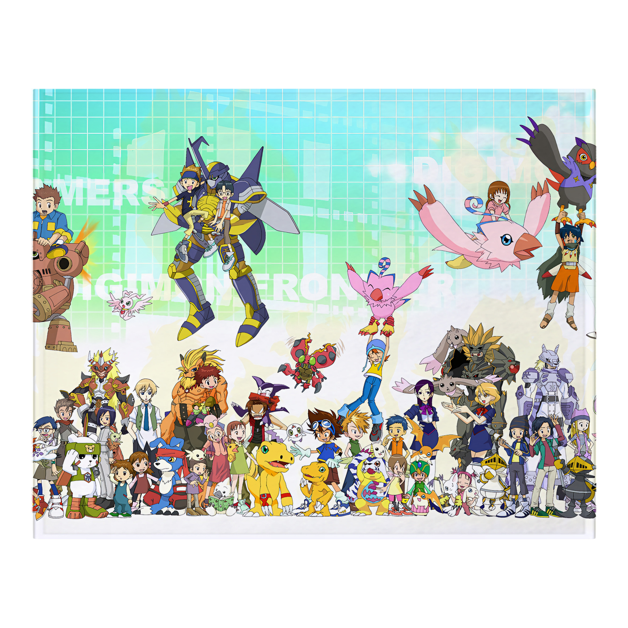 （画像用） Digimon デジタルモンスター/デジモン フランネルブランケット・多サイズ対応（横型）
