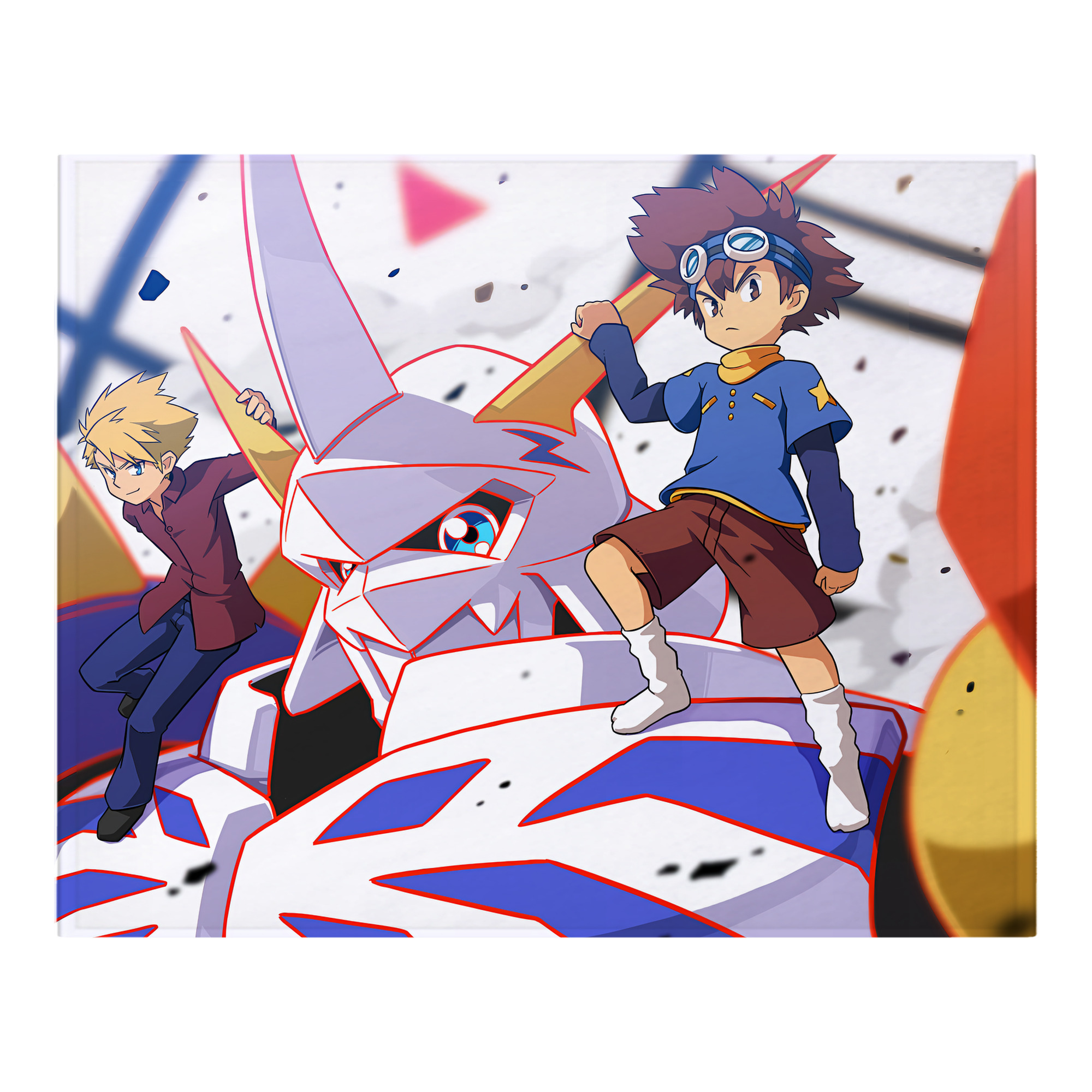（画像用） Digimon デジタルモンスター/デジモン フランネルブランケット・多サイズ対応（横型）