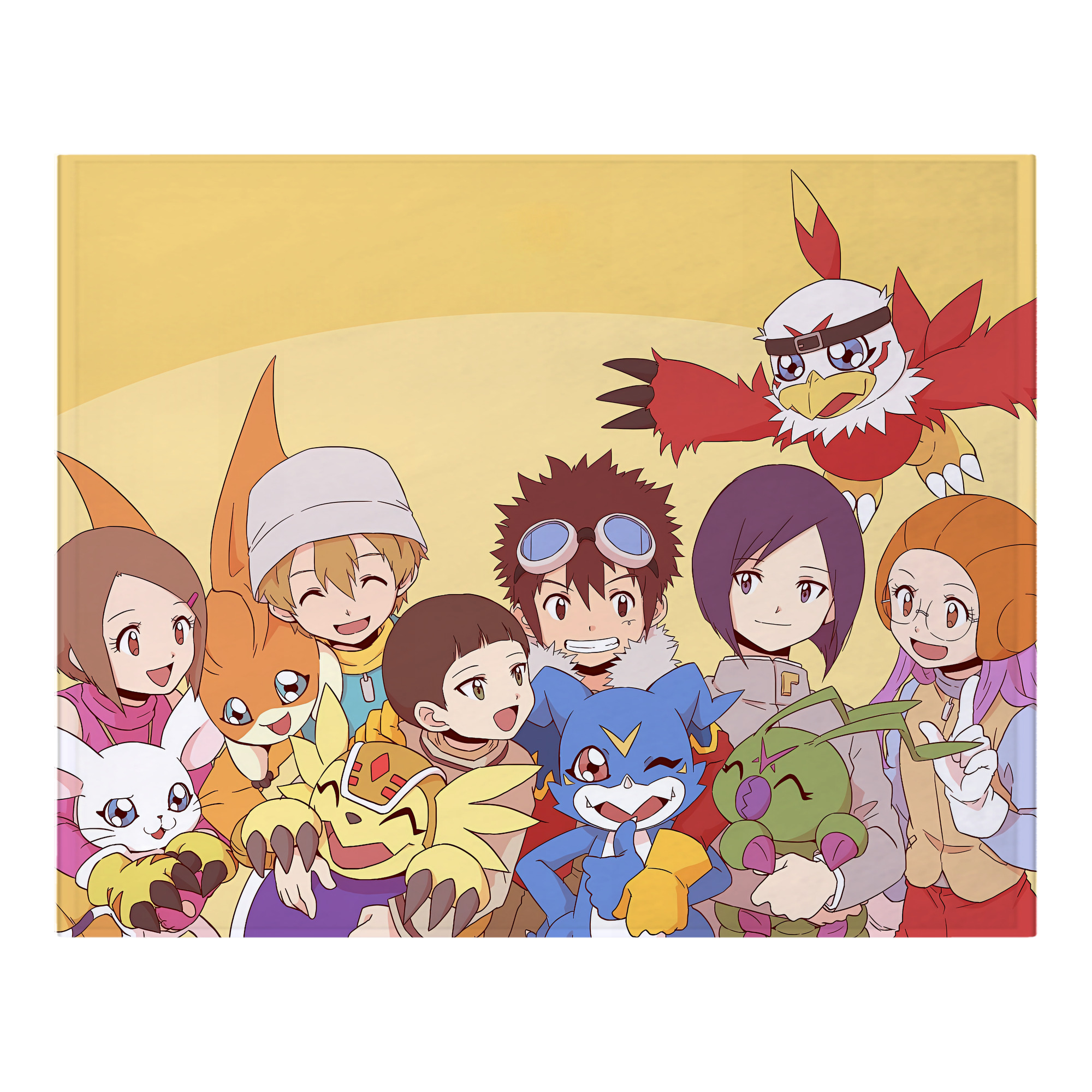 （画像用） Digimon デジタルモンスター/デジモン フランネルブランケット・多サイズ対応（横型）