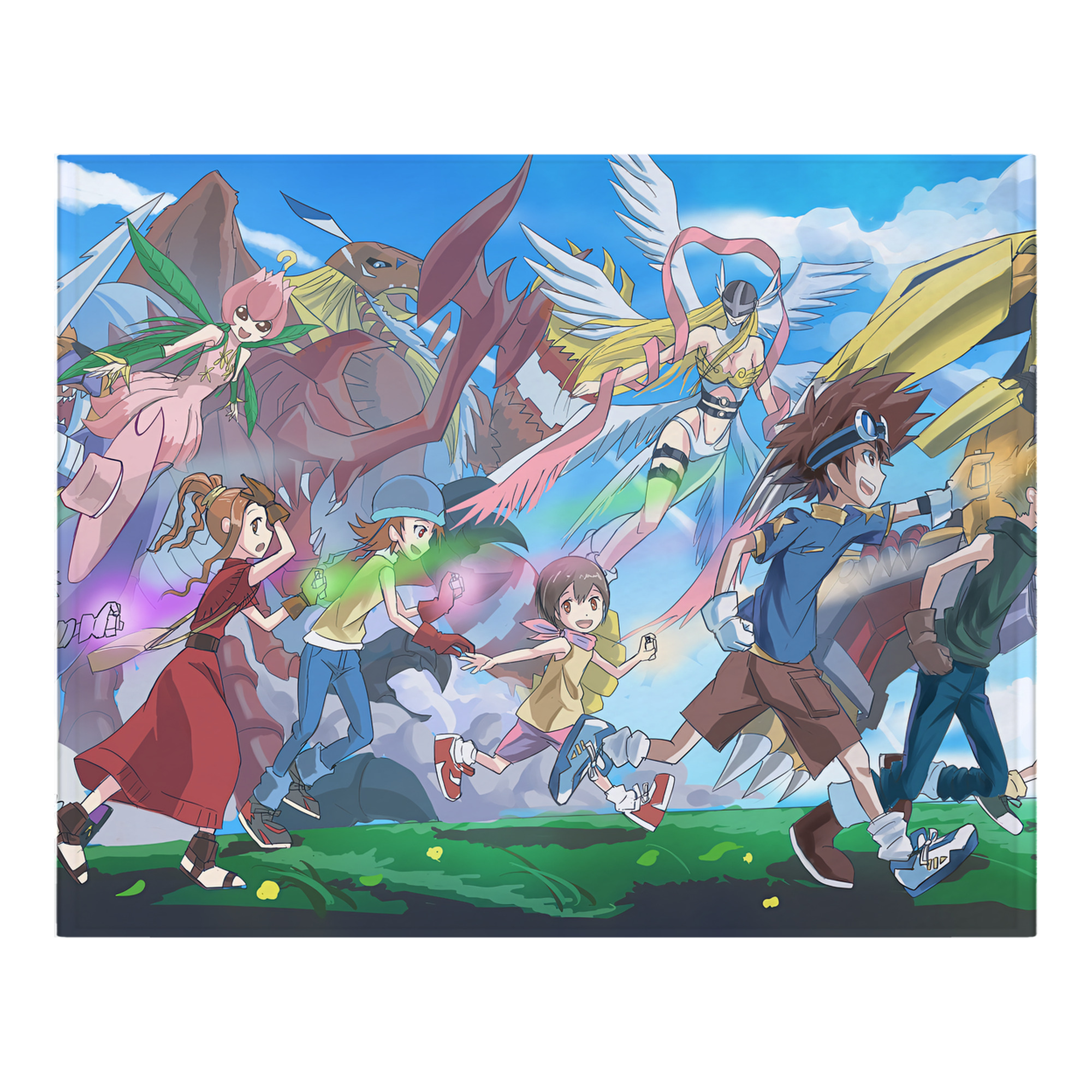 （画像用） Digimon デジタルモンスター/デジモン フランネルブランケット・多サイズ対応（横型）