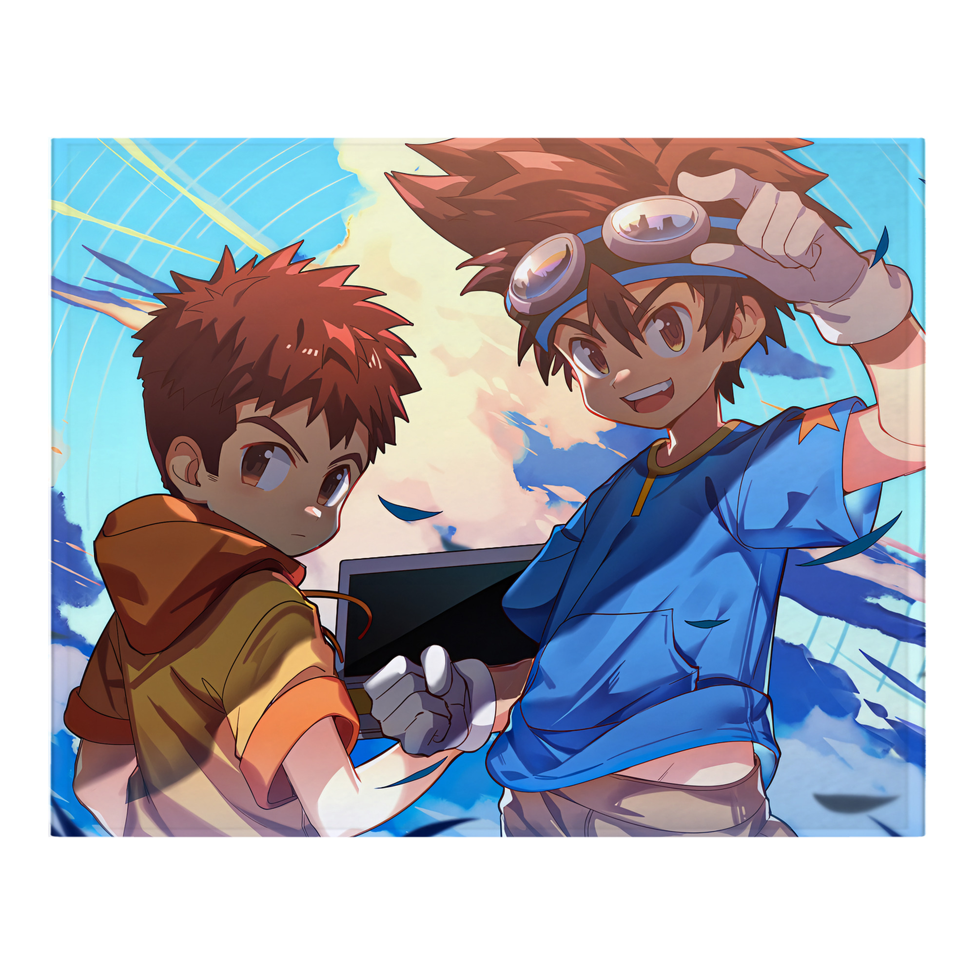 （画像用） Digimon デジタルモンスター/デジモン フランネルブランケット・多サイズ対応（横型）