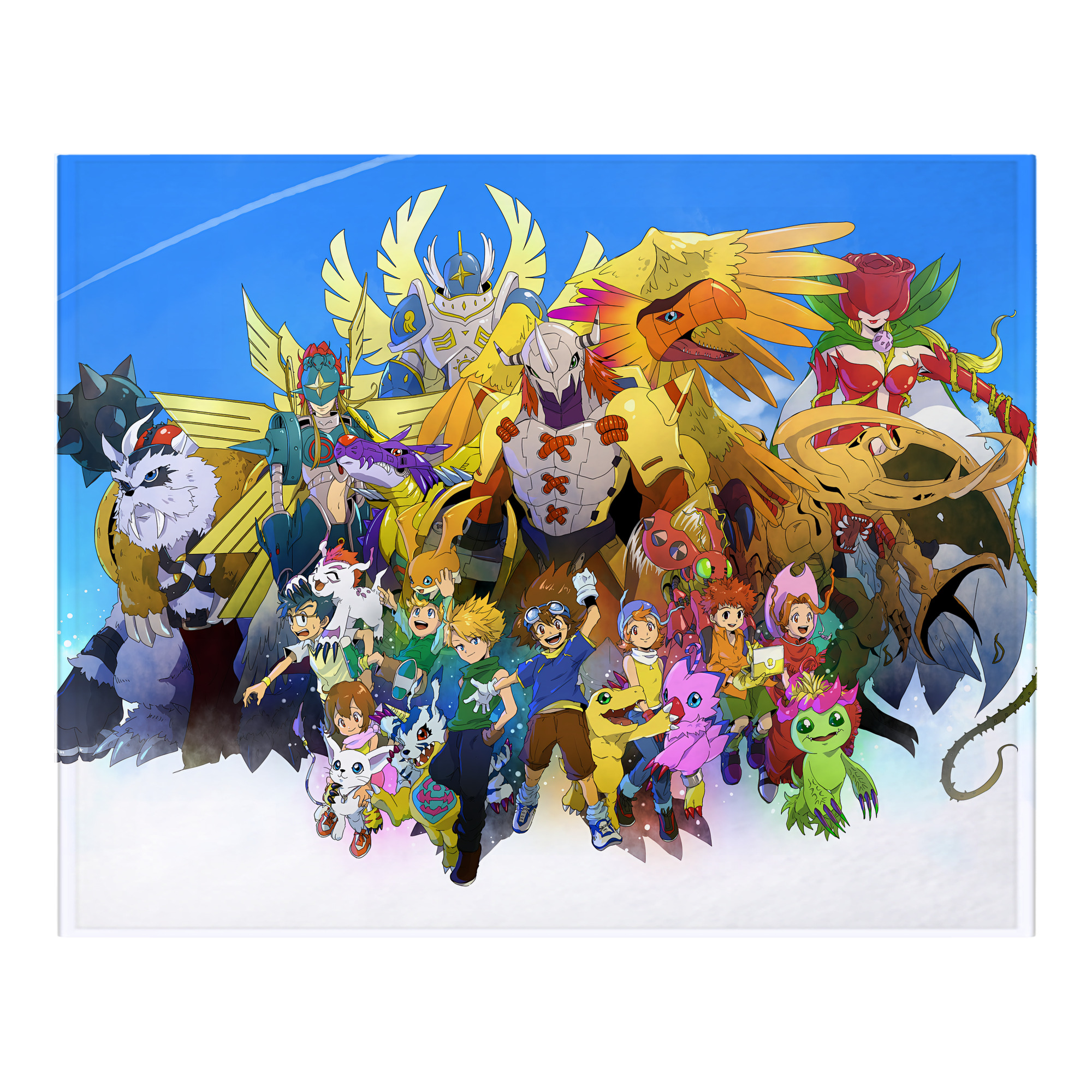 （画像用） Digimon デジタルモンスター/デジモン フランネルブランケット・多サイズ対応（横型）