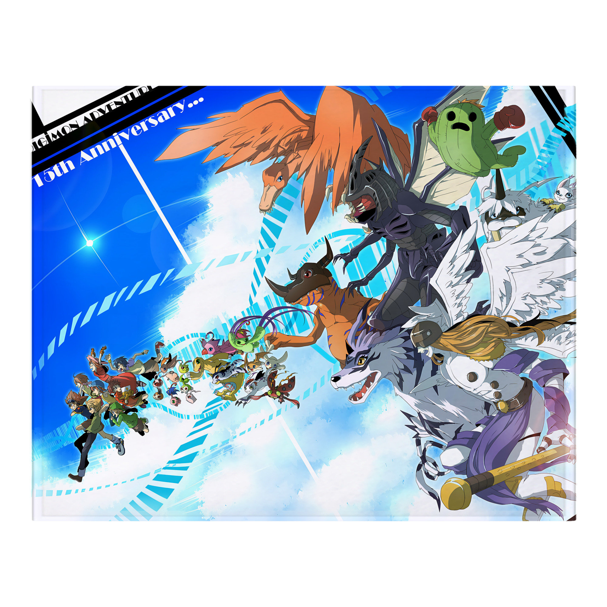 （画像用） Digimon デジタルモンスター/デジモン フランネルブランケット・多サイズ対応（横型）