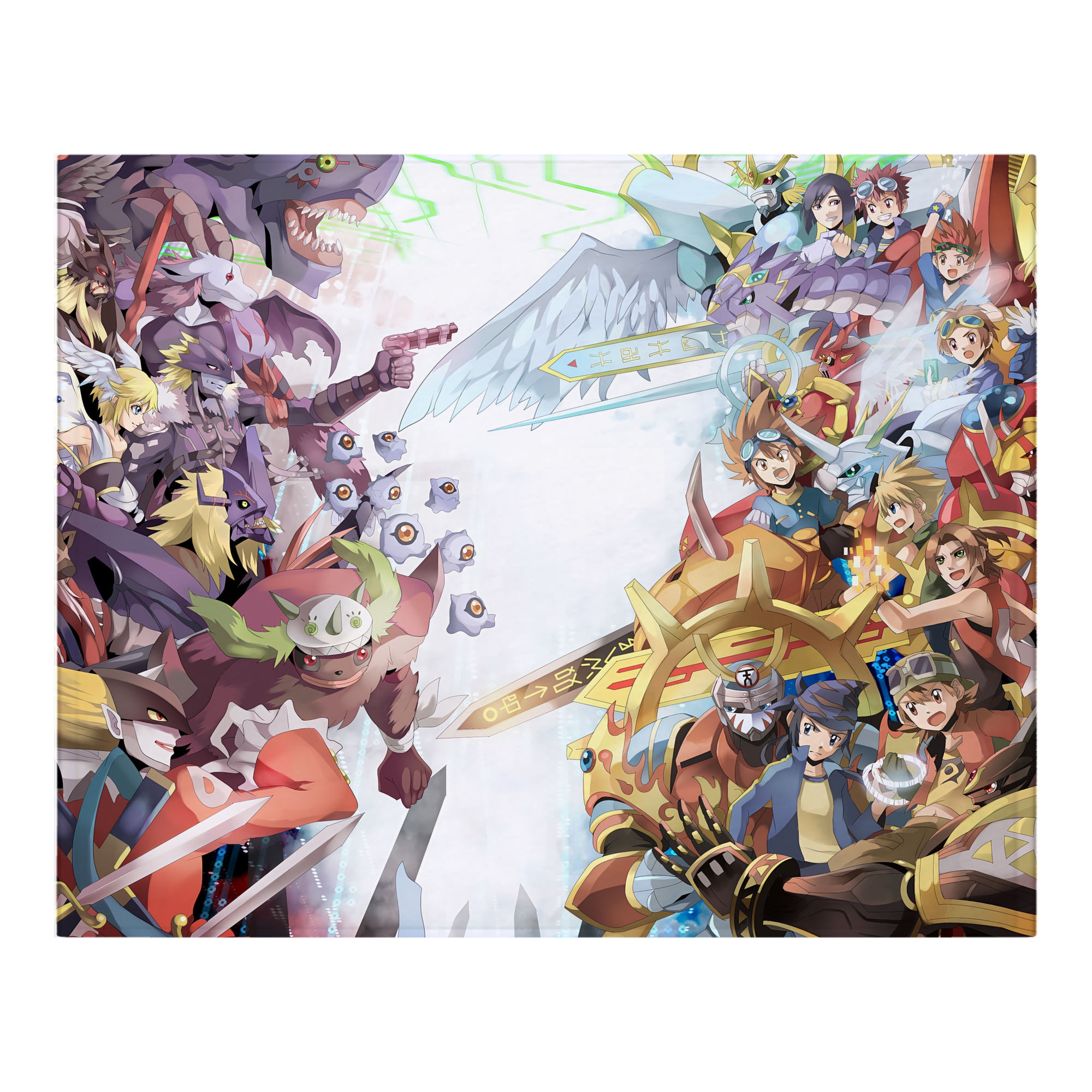 （画像用） Digimon デジタルモンスター/デジモン フランネルブランケット・多サイズ対応（横型）