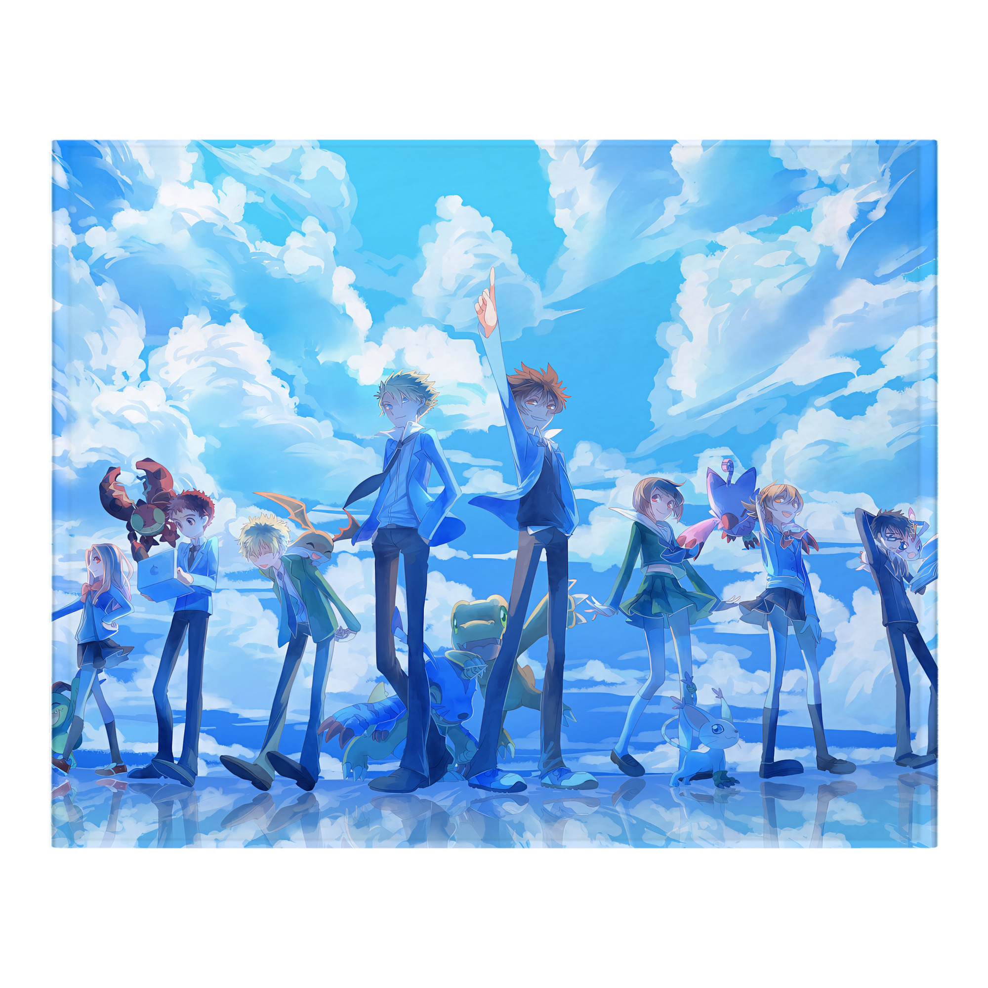 （画像用） Digimon デジタルモンスター/デジモン フランネルブランケット・多サイズ対応（横型）