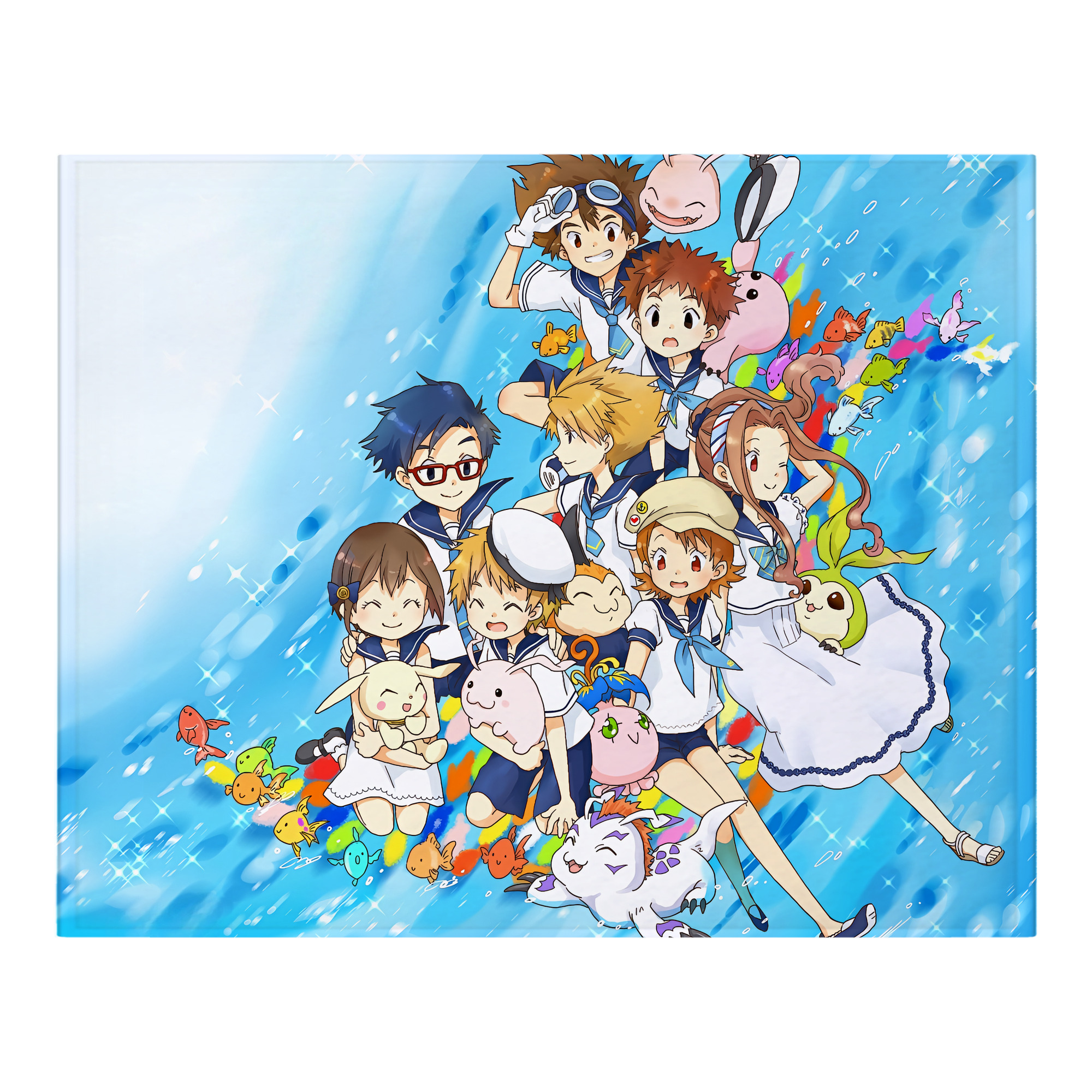 （画像用） Digimon デジタルモンスター/デジモン フランネルブランケット・多サイズ対応（横型）