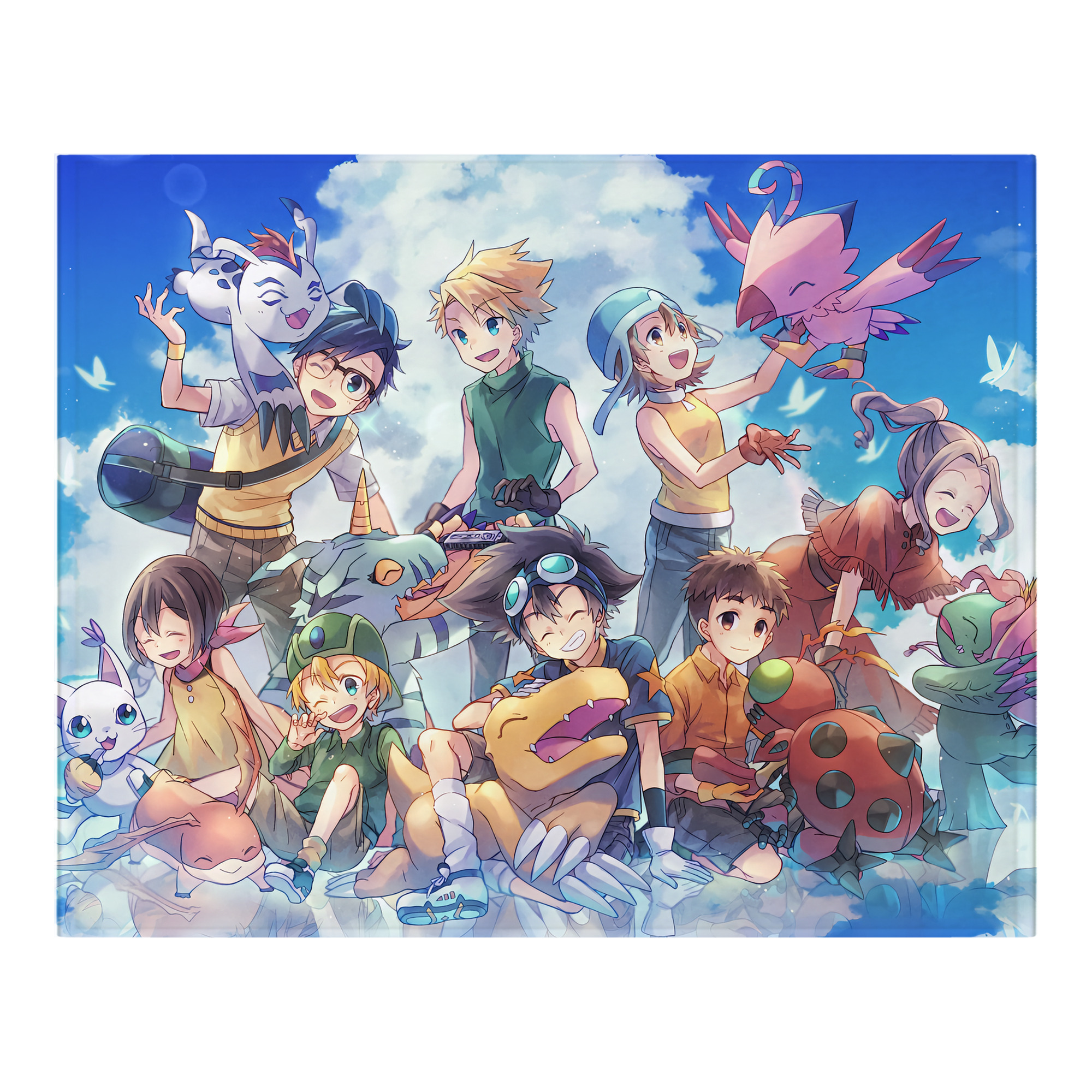 （画像用） Digimon デジタルモンスター/デジモン フランネルブランケット・多サイズ対応（横型）