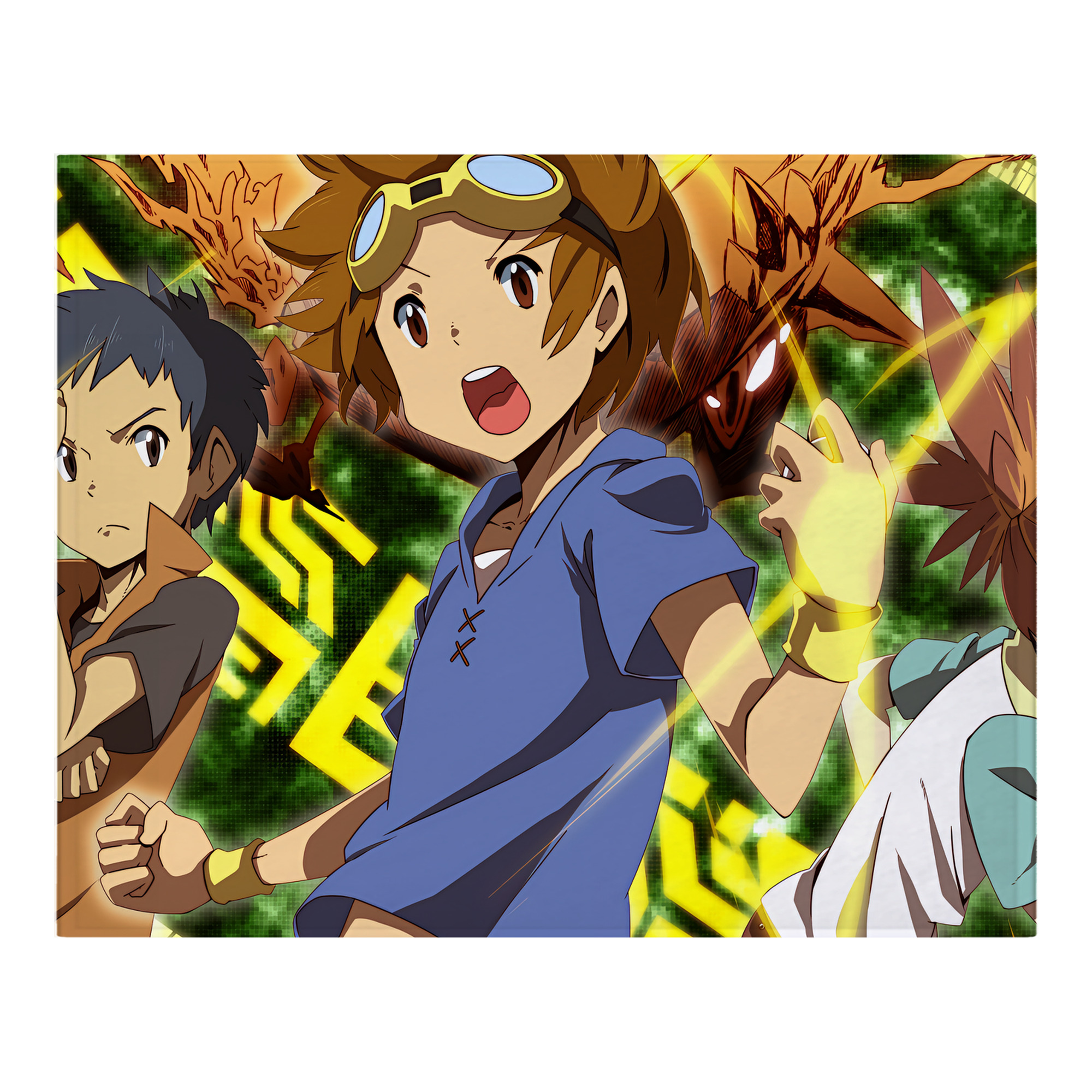 （画像用） Digimon デジタルモンスター/デジモン フランネルブランケット・多サイズ対応（横型）
