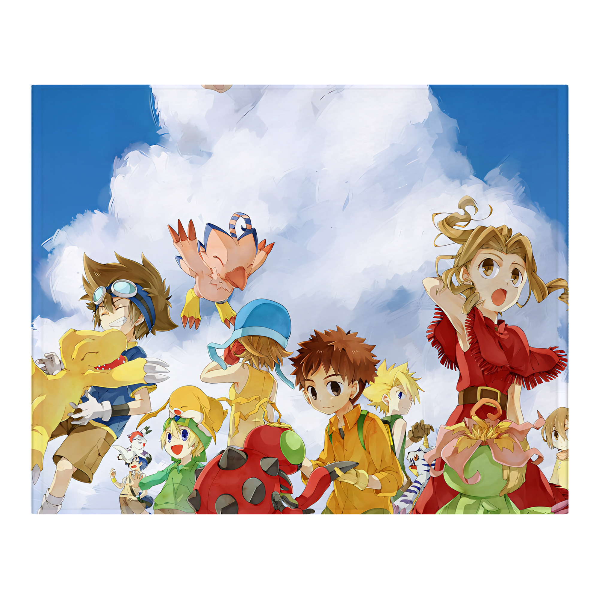 （画像用） Digimon デジタルモンスター/デジモン フランネルブランケット・多サイズ対応（横型）