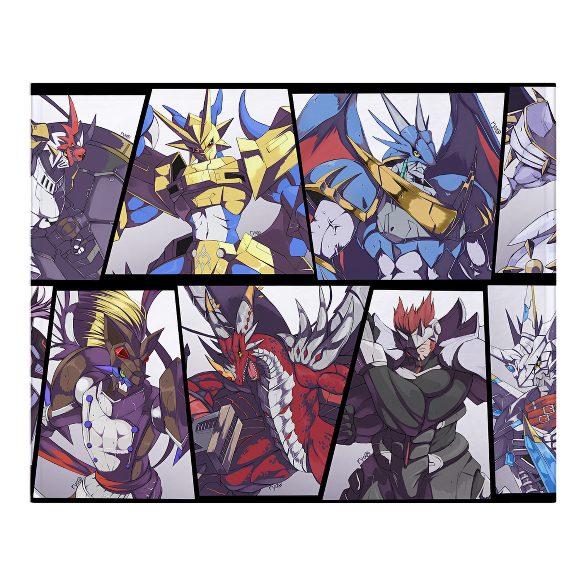 （画像用） Digimon デジタルモンスター/デジモン フランネルブランケット・多サイズ対応（横型）
