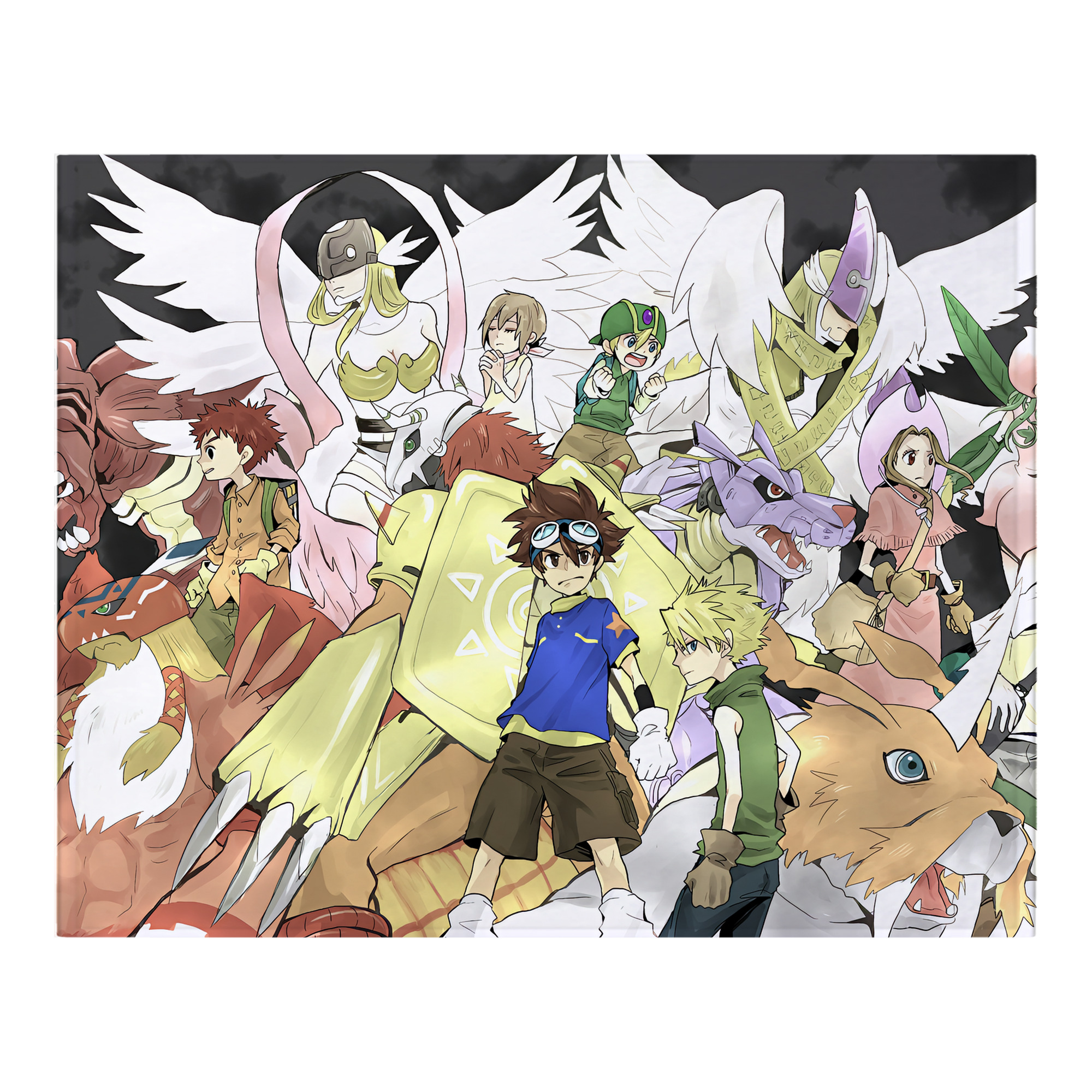 （画像用） Digimon デジタルモンスター/デジモン フランネルブランケット・多サイズ対応（横型）