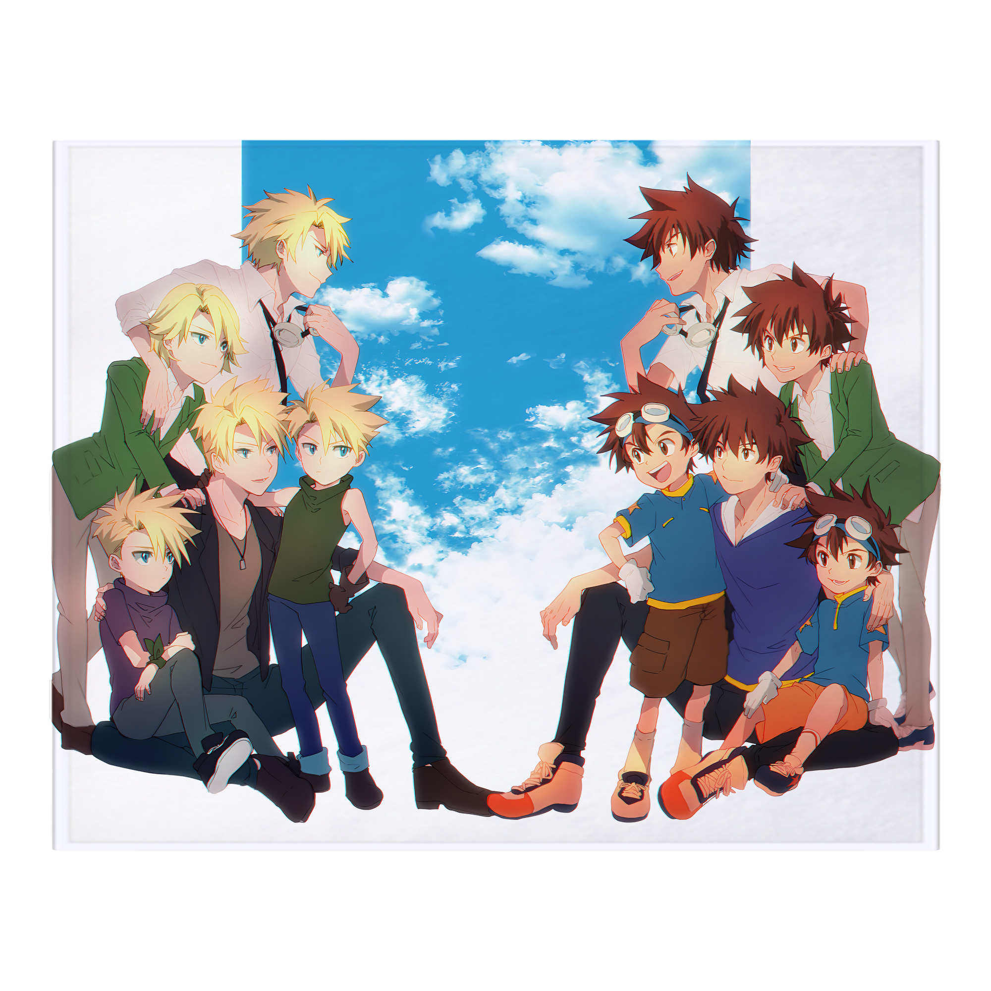 （画像用） Digimon デジタルモンスター/デジモン フランネルブランケット・多サイズ対応（横型）
