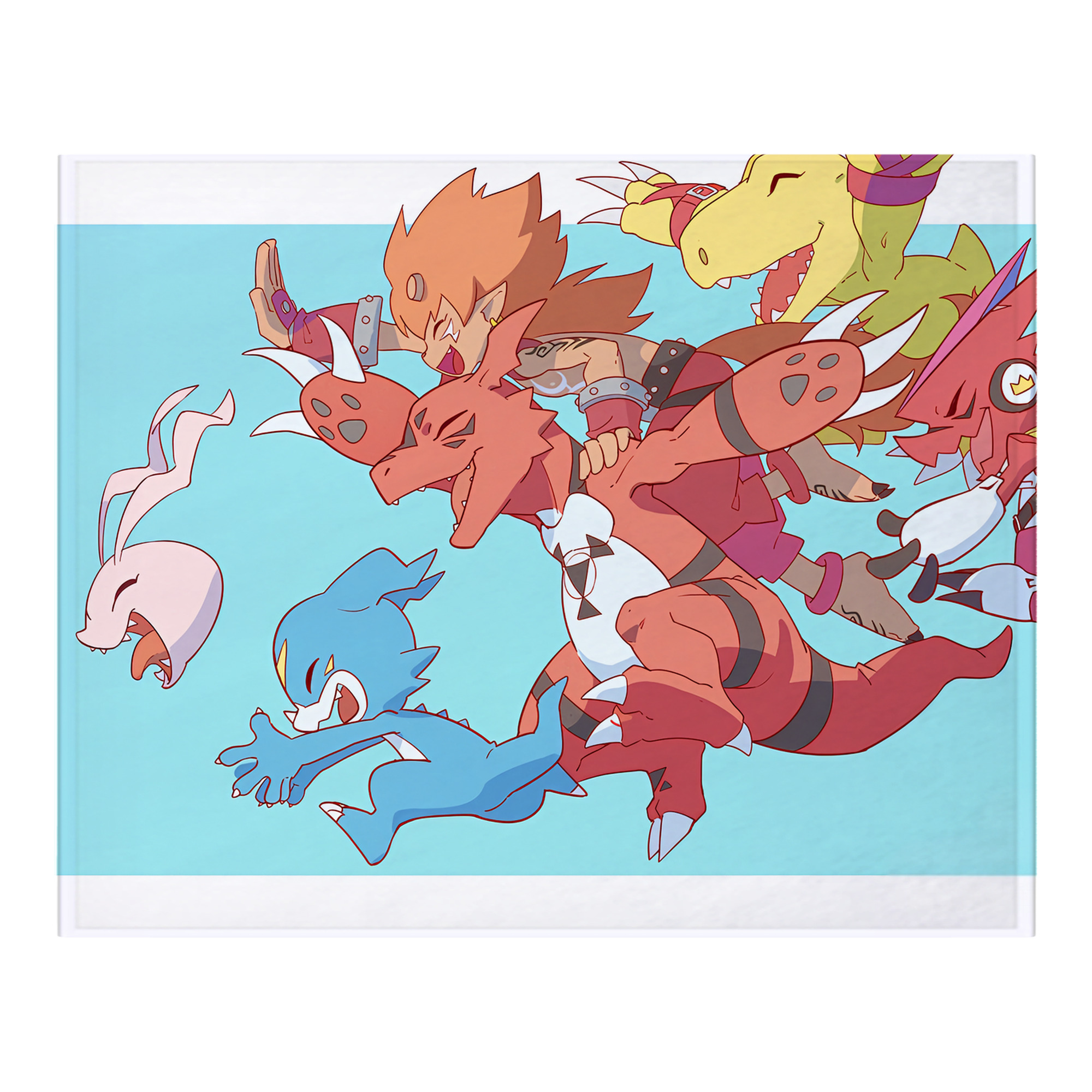 （画像用） Digimon デジタルモンスター/デジモン フランネルブランケット・多サイズ対応（横型）