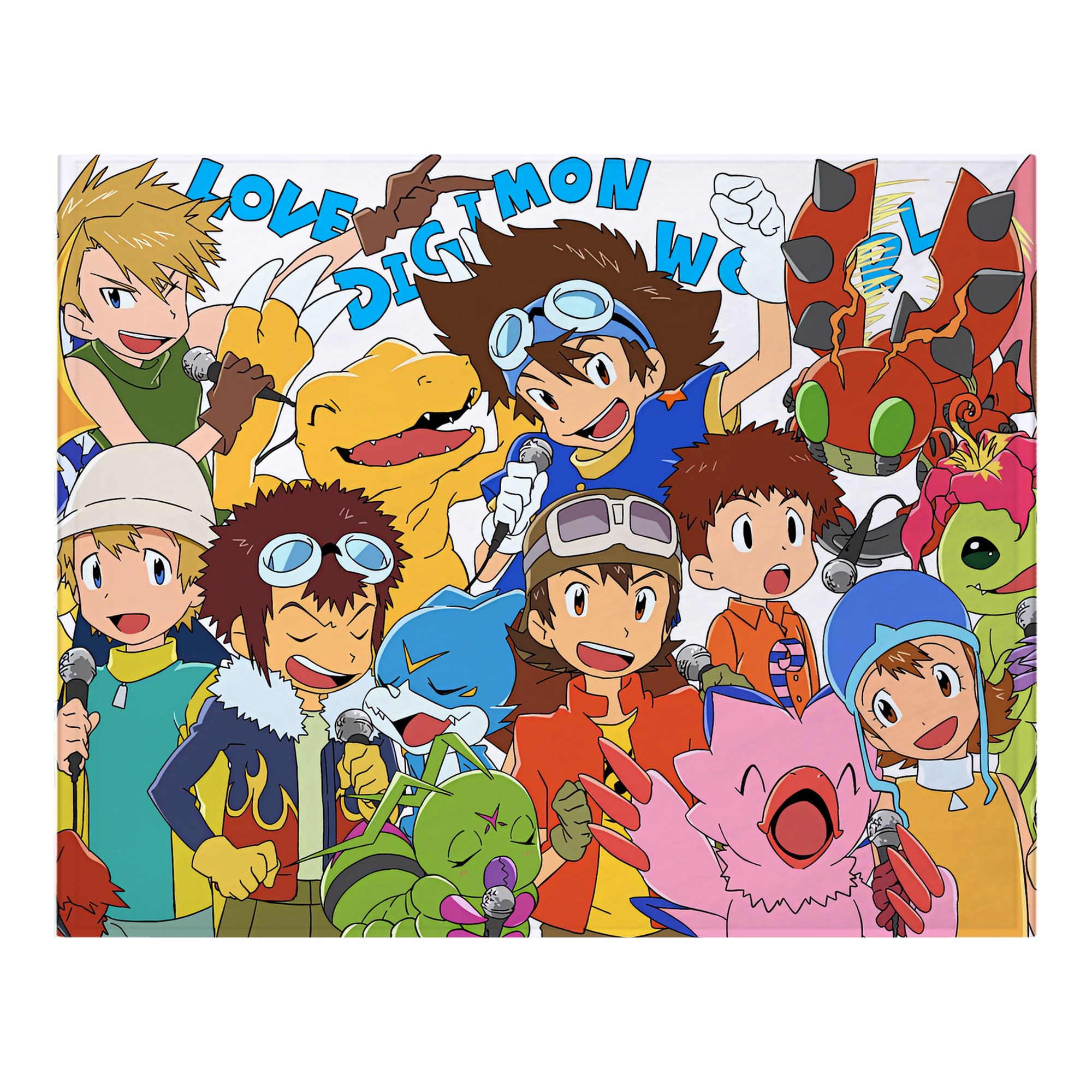 （画像用） Digimon デジタルモンスター/デジモン フランネルブランケット・多サイズ対応（横型）