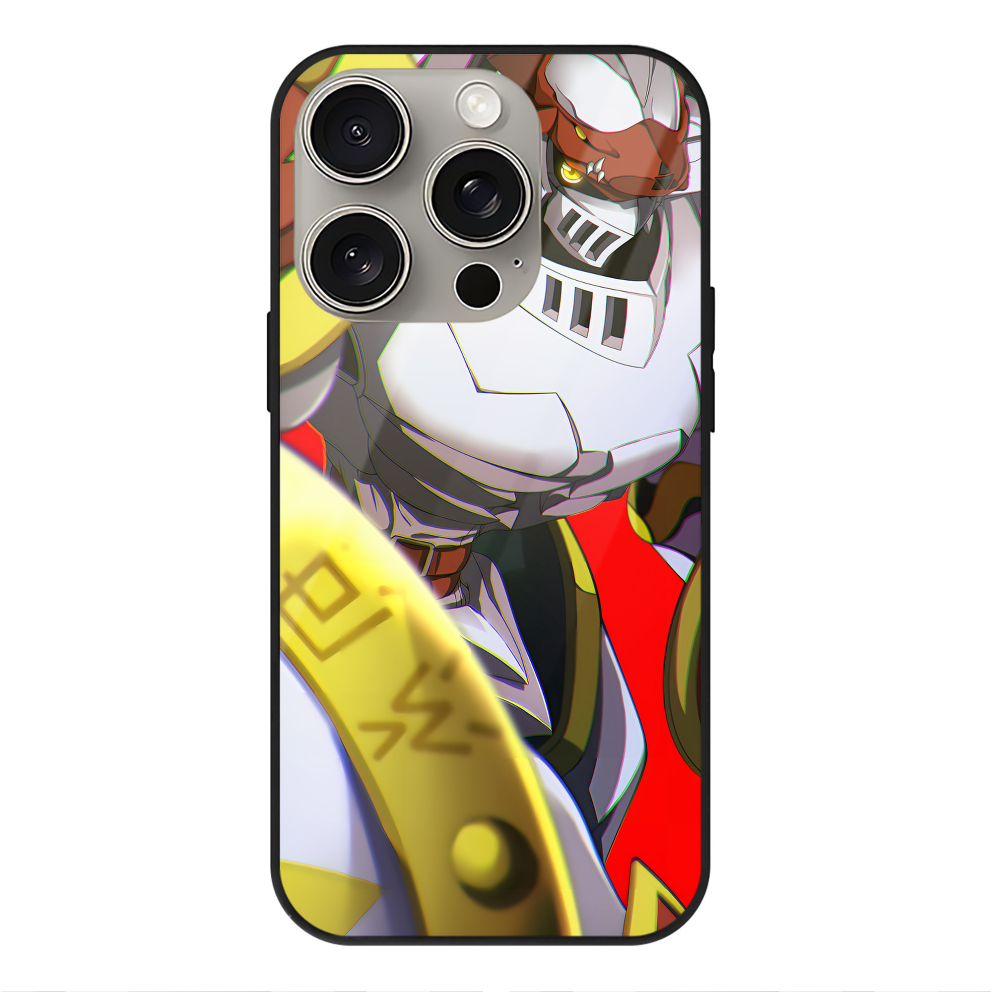 （画像用） Digimon デジタルモンスター/デジモン 【iPhone15Pro対応】スマホケース 耐衝撃＆黄変防止 背面ガラス