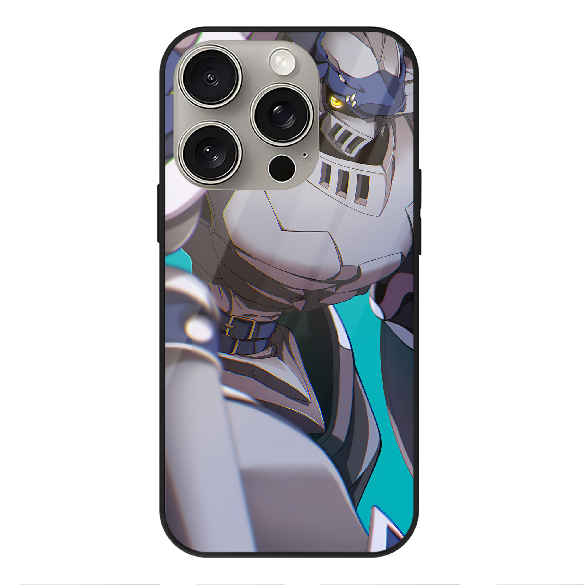 （画像用） Digimon デジタルモンスター/デジモン 【iPhone15Pro対応】スマホケース 耐衝撃＆黄変防止 背面ガラス