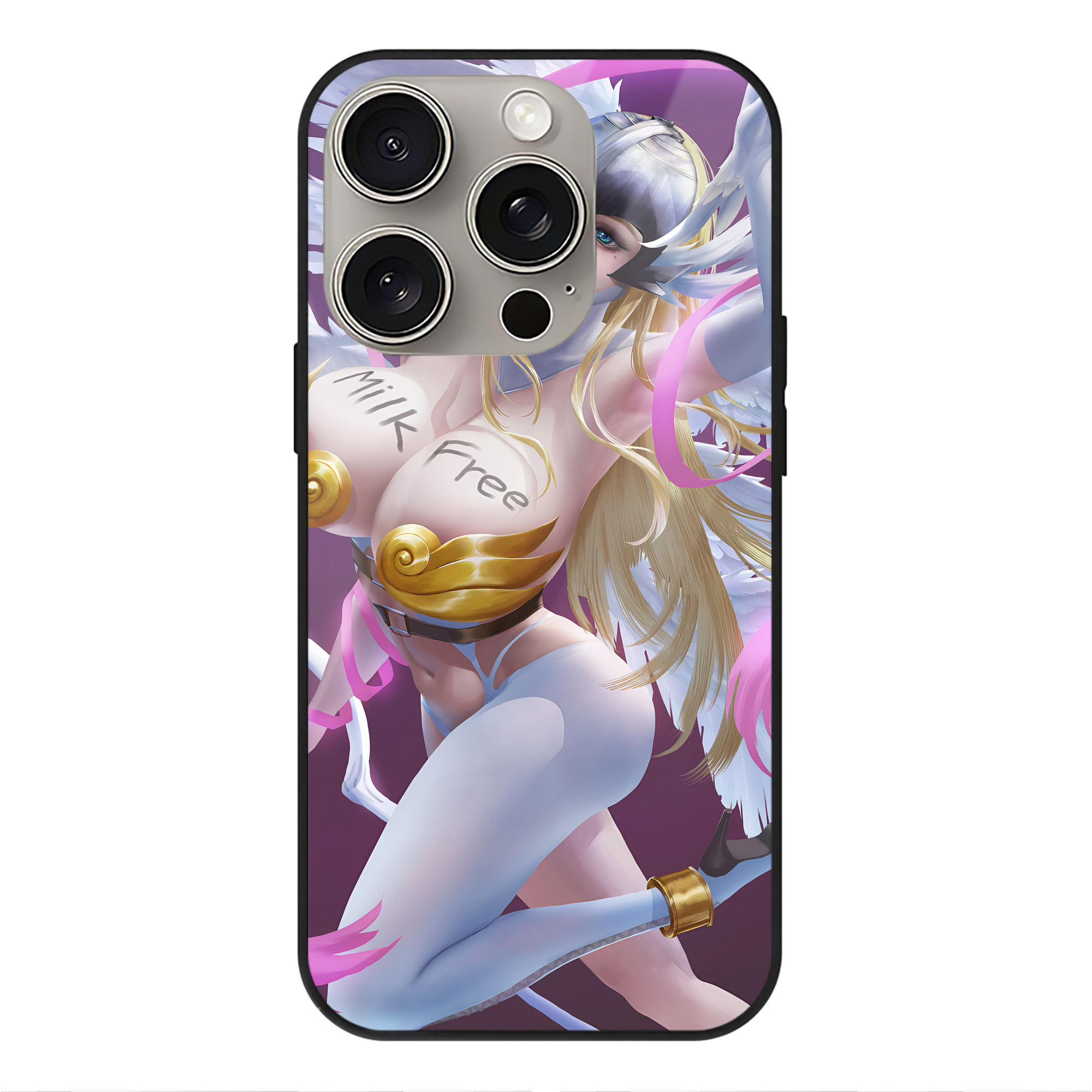 （画像用） Digimon デジタルモンスター/デジモン 【iPhone15Pro対応】スマホケース 耐衝撃＆黄変防止 背面ガラス