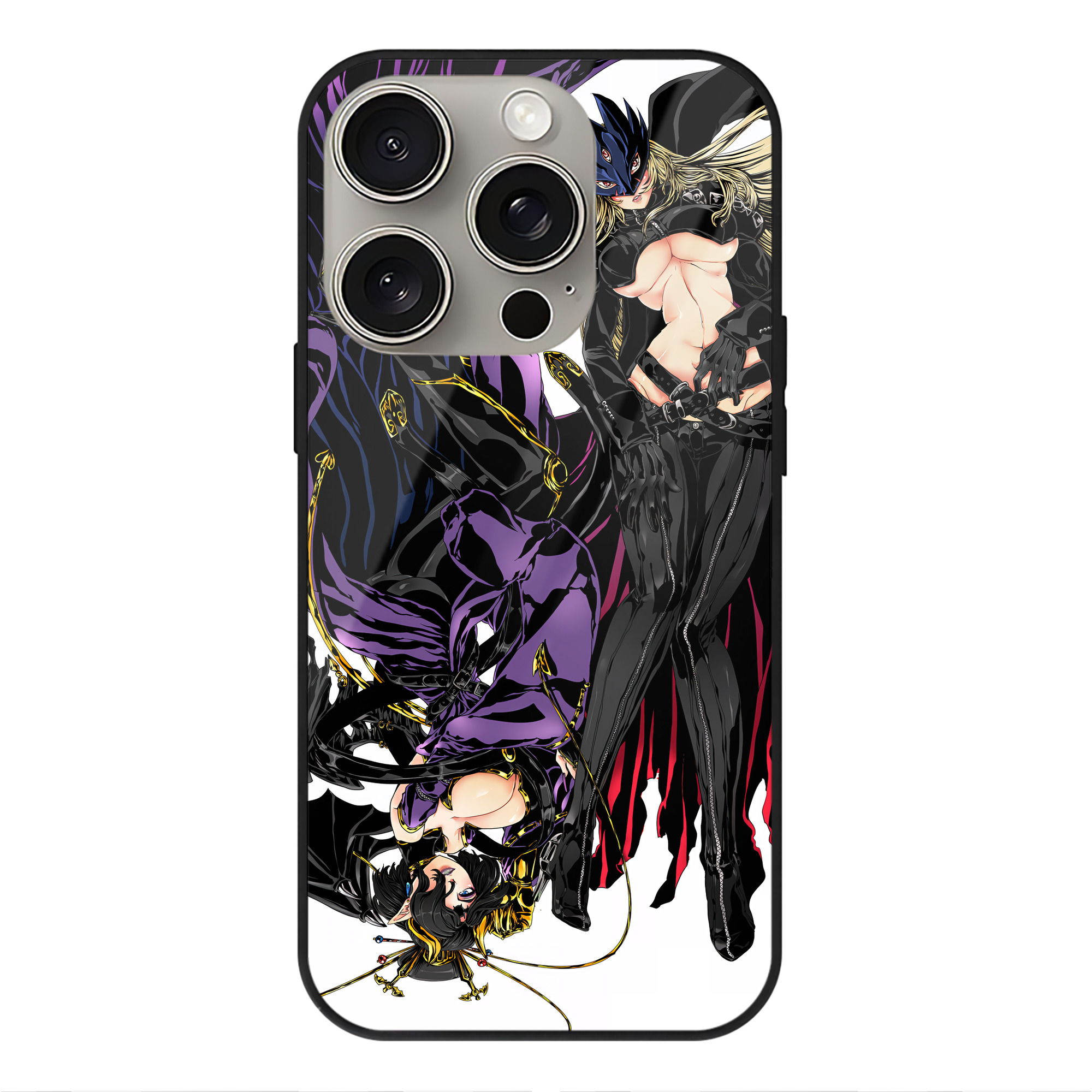 （画像用） Digimon デジタルモンスター/デジモン 【iPhone15Pro対応】スマホケース 耐衝撃＆黄変防止 背面ガラス
