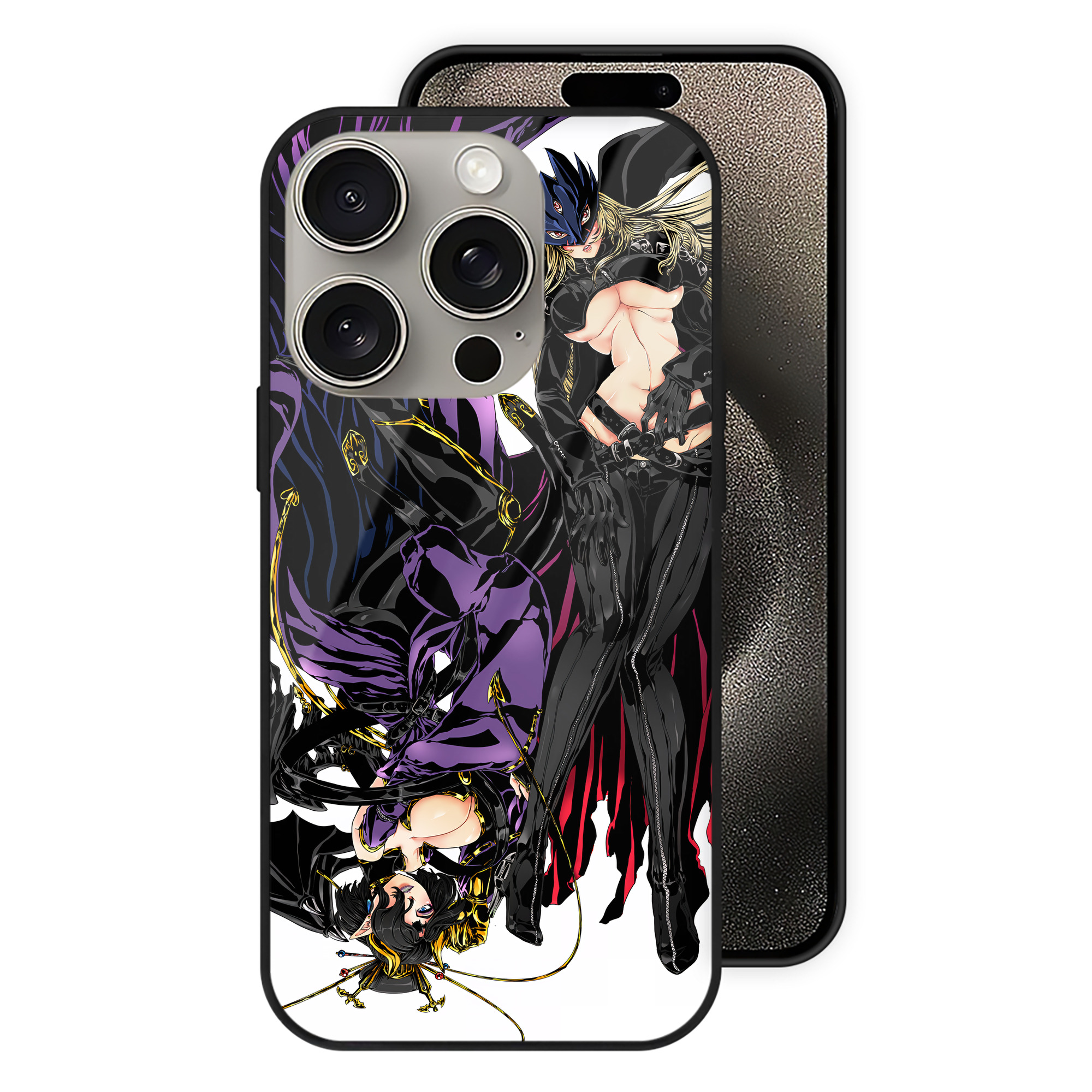 （画像用） Digimon デジタルモンスター/デジモン 【iPhone15Pro対応】スマホケース 耐衝撃＆黄変防止 背面ガラス