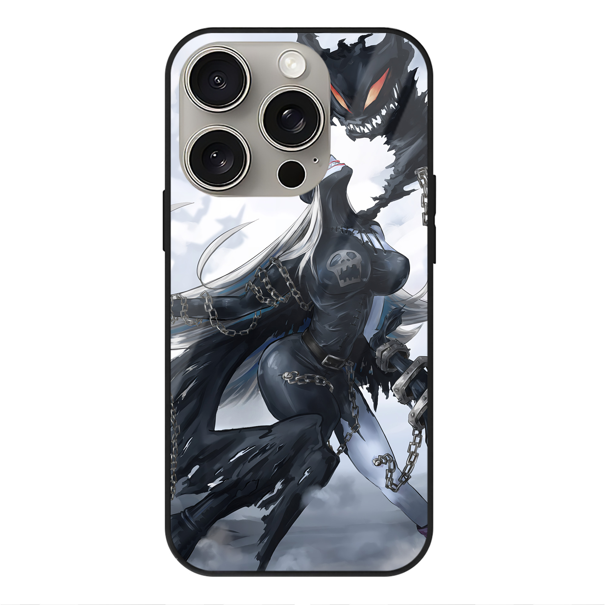 （画像用） Digimon デジタルモンスター/デジモン 【iPhone15Pro対応】スマホケース 耐衝撃＆黄変防止 背面ガラス