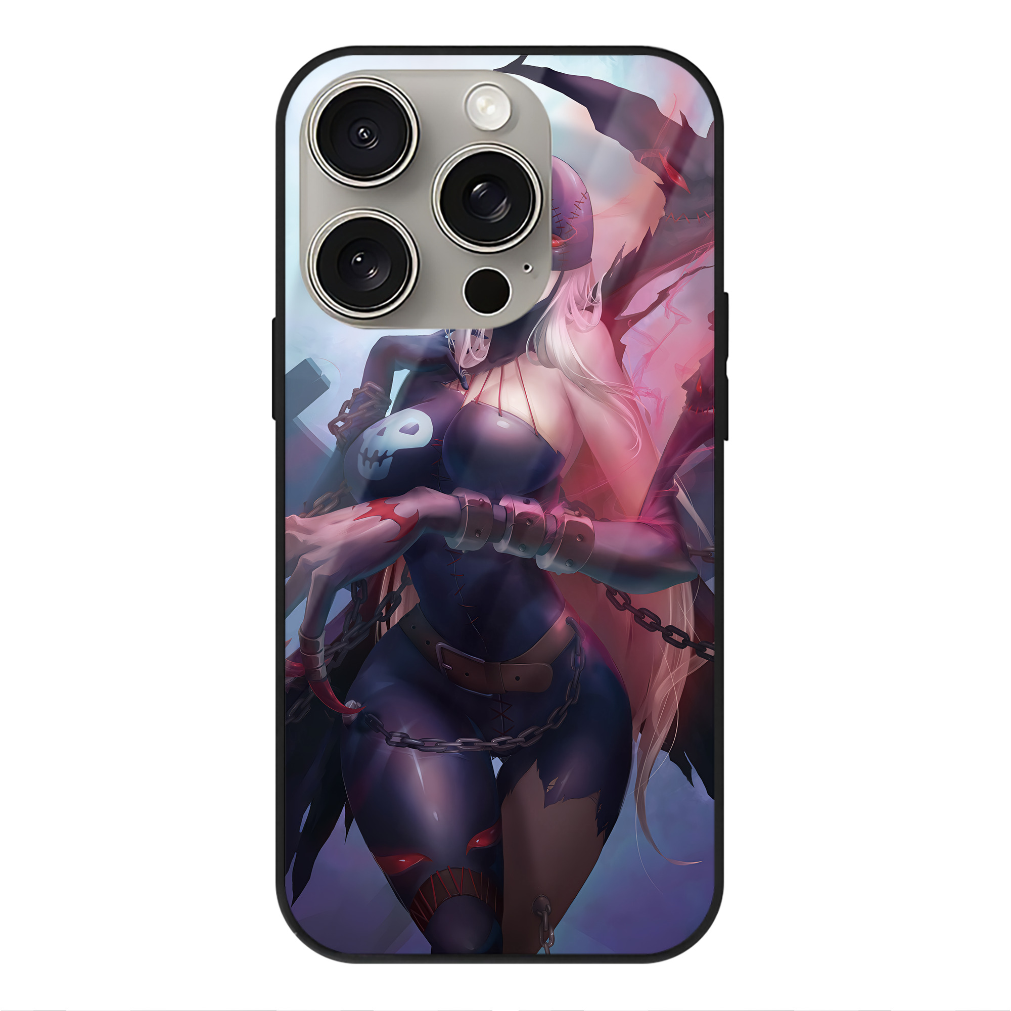 （画像用） Digimon デジタルモンスター/デジモン 【iPhone15Pro対応】スマホケース 耐衝撃＆黄変防止 背面ガラス