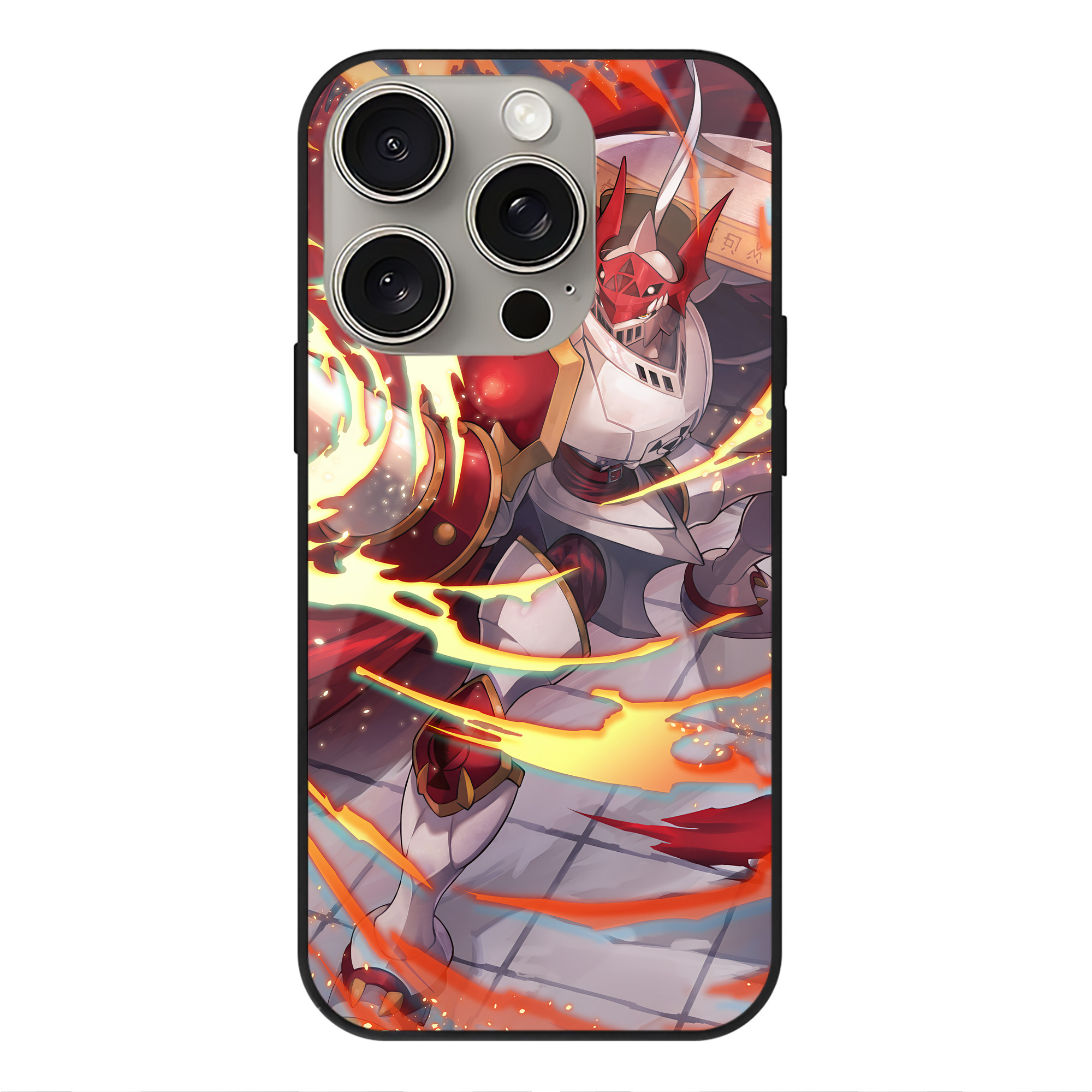 （画像用） Digimon デジタルモンスター/デジモン 【iPhone15Pro対応】スマホケース 耐衝撃＆黄変防止 背面ガラス