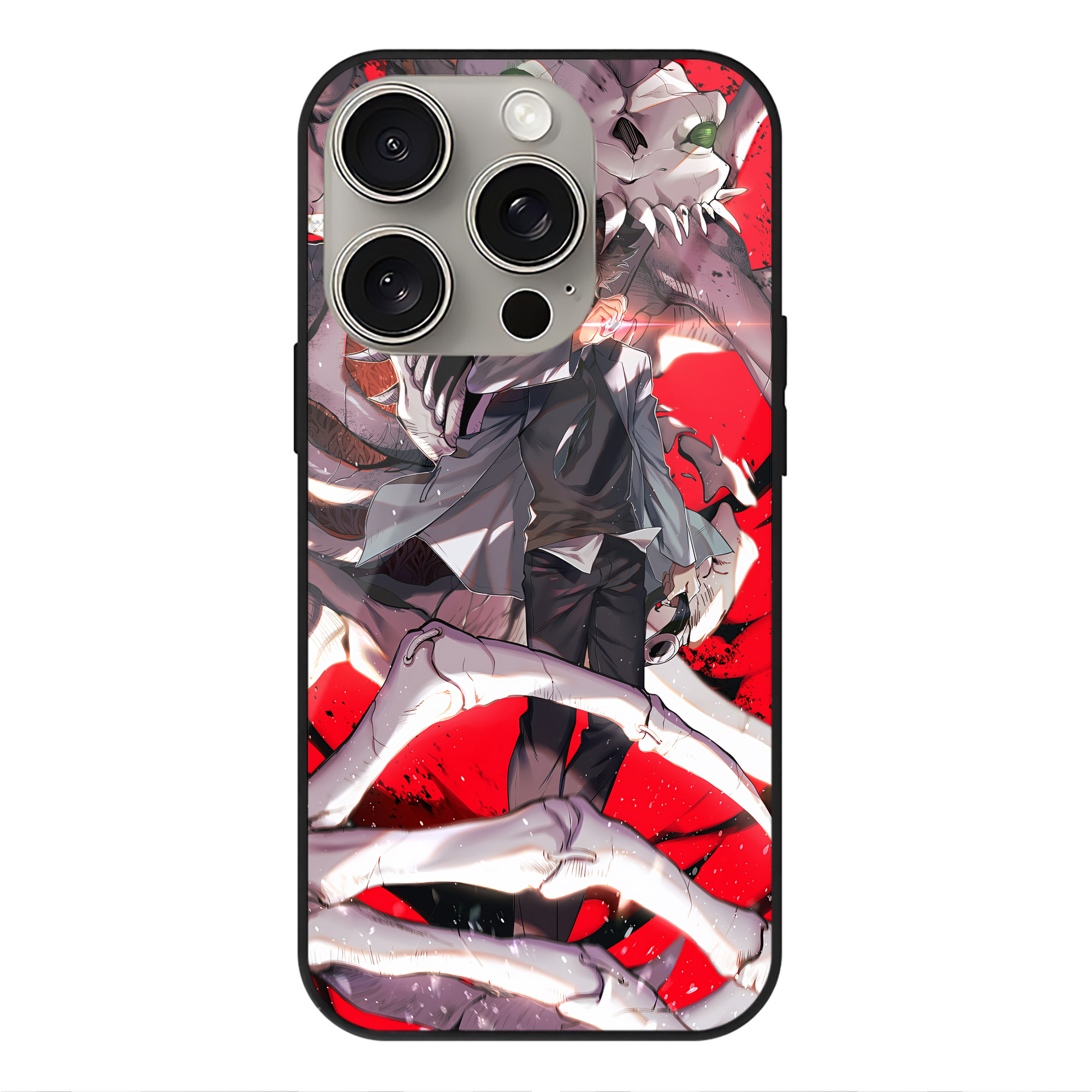 （画像用） Digimon デジタルモンスター/デジモン 【iPhone15Pro対応】スマホケース 耐衝撃＆黄変防止 背面ガラス