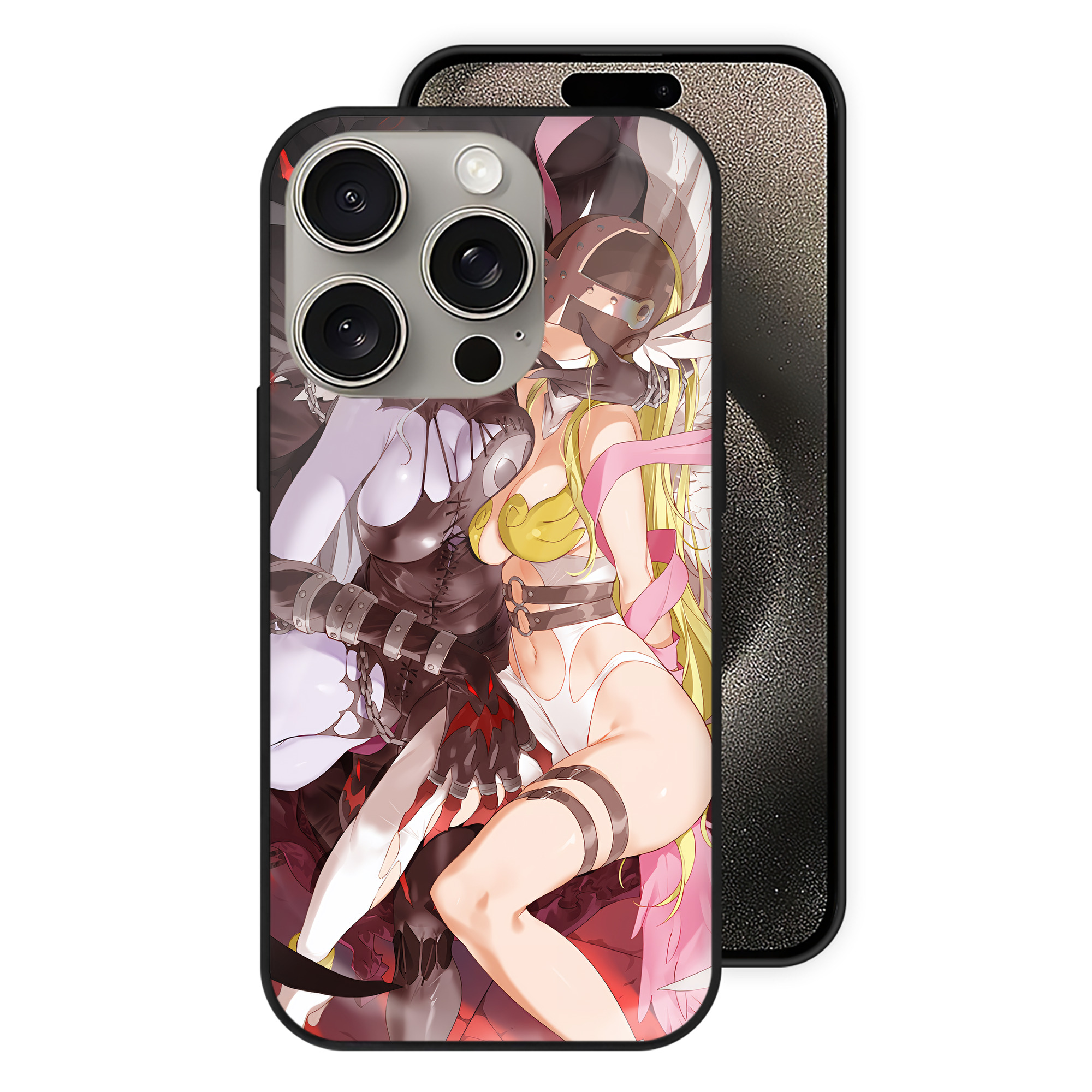 （画像用） Digimon デジタルモンスター/デジモン 【iPhone15Pro対応】スマホケース 耐衝撃＆黄変防止 背面ガラス