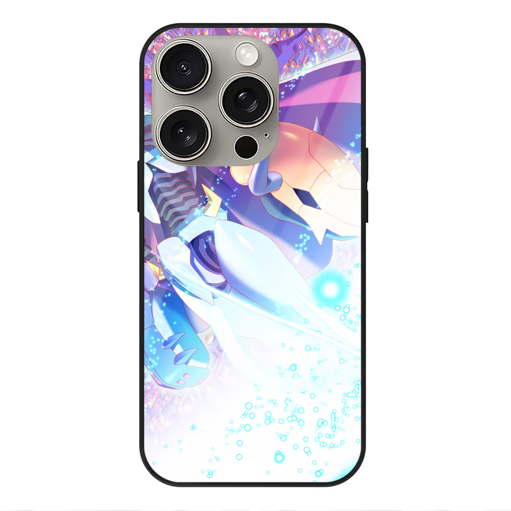 （画像用） Digimon デジタルモンスター/デジモン 【iPhone15Pro対応】スマホケース 耐衝撃＆黄変防止 背面ガラス