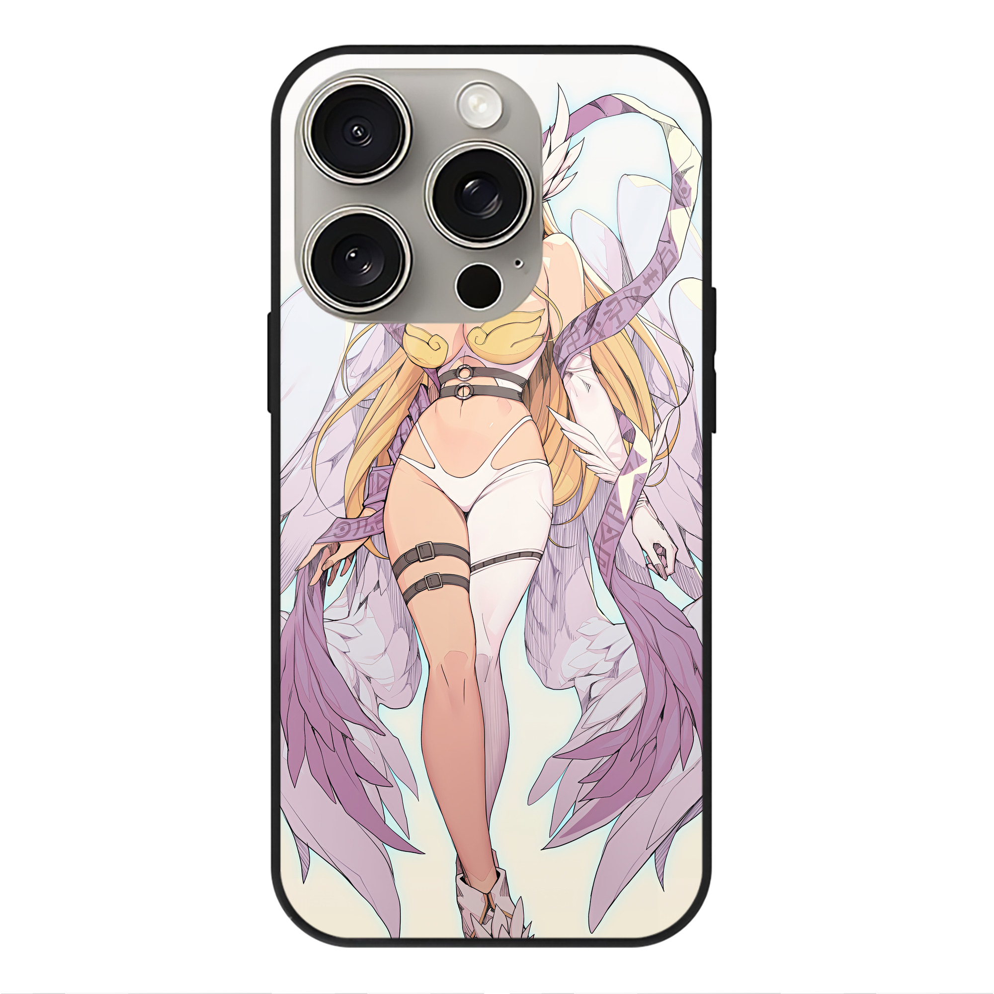（画像用） Digimon デジタルモンスター/デジモン 【iPhone15Pro対応】スマホケース 耐衝撃＆黄変防止 背面ガラス