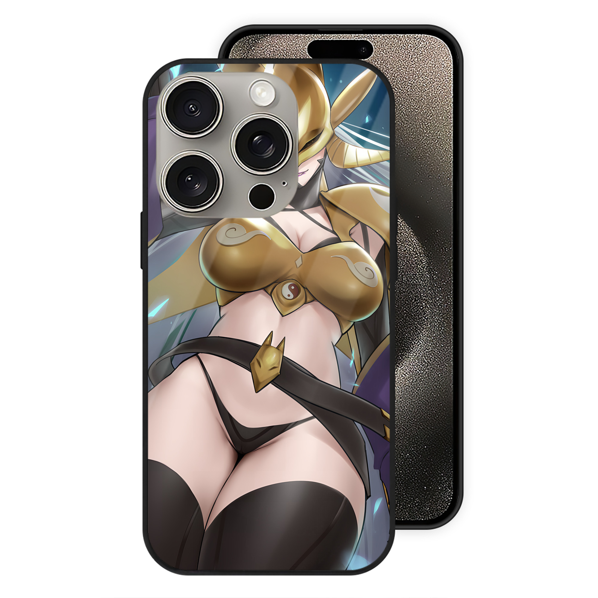 （画像用） Digimon デジタルモンスター/デジモン 【iPhone15Pro対応】スマホケース 耐衝撃＆黄変防止 背面ガラス