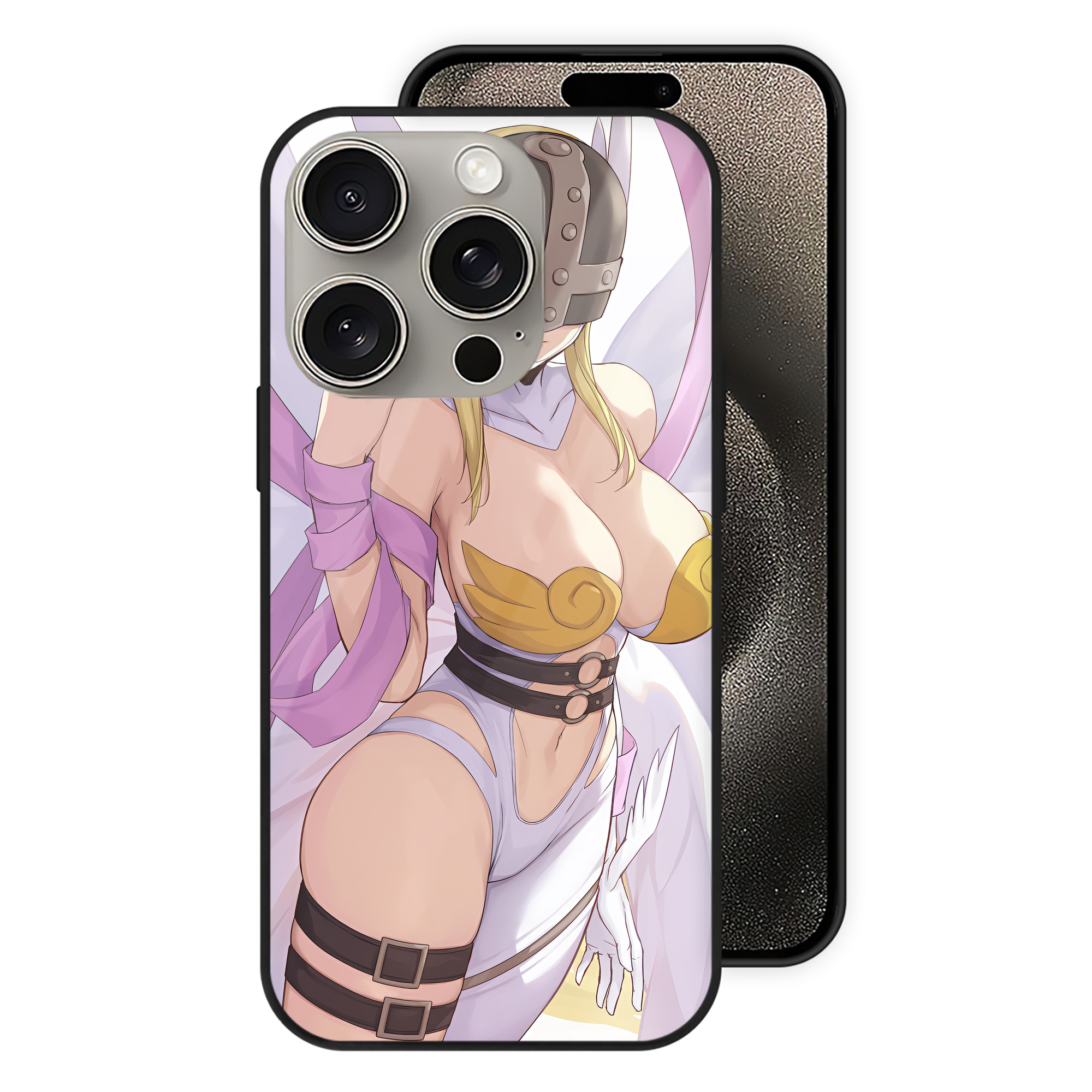 （画像用） Digimon デジタルモンスター/デジモン 【iPhone15Pro対応】スマホケース 耐衝撃＆黄変防止 背面ガラス