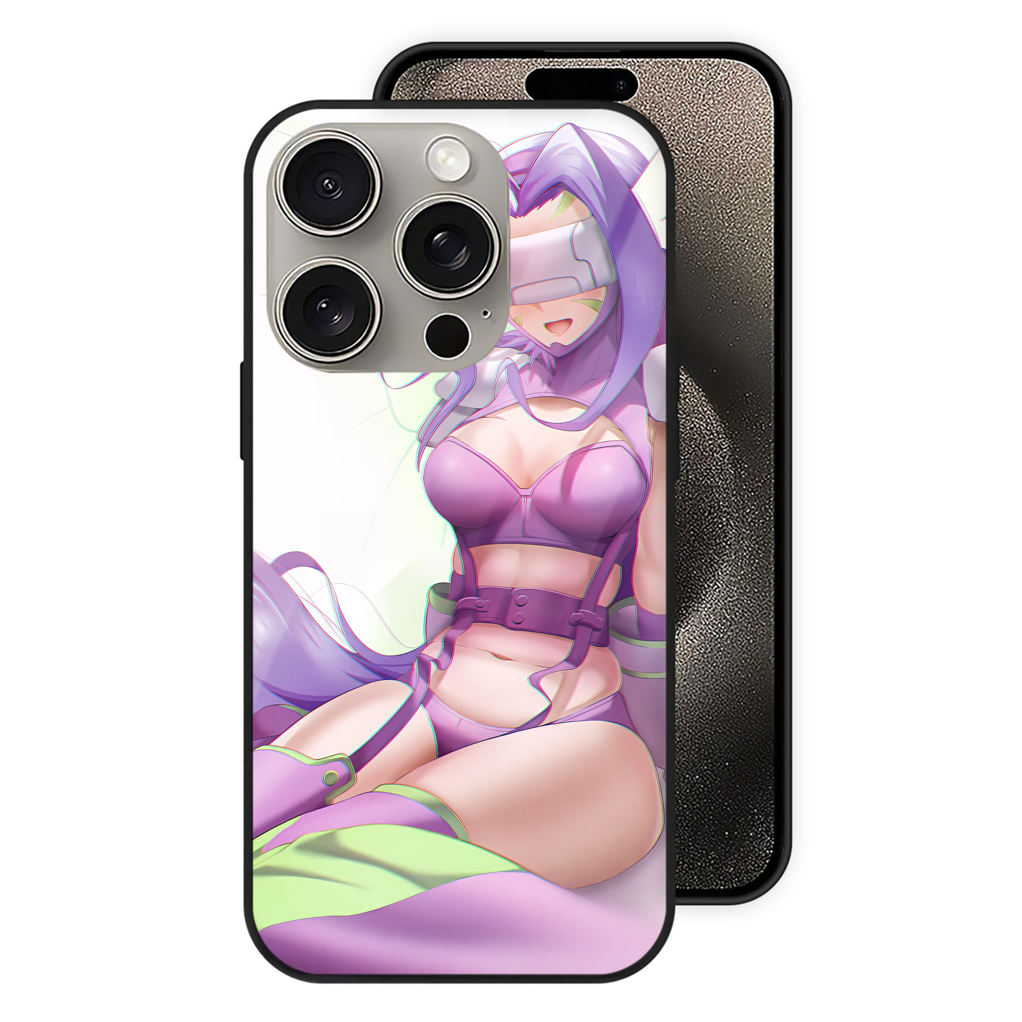 （画像用） Digimon デジタルモンスター/デジモン 【iPhone15Pro対応】スマホケース 耐衝撃＆黄変防止 背面ガラス