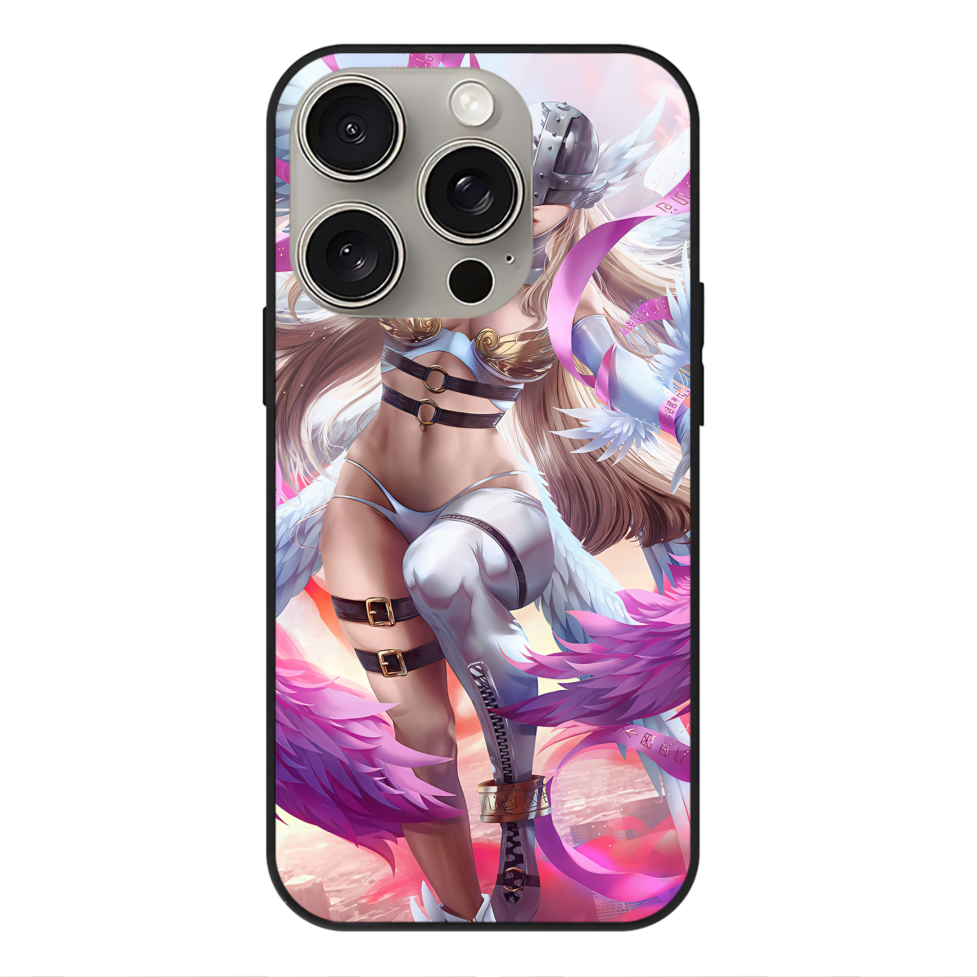 （画像用） Digimon デジタルモンスター/デジモン 【iPhone15Pro対応】スマホケース 耐衝撃＆黄変防止 背面ガラス