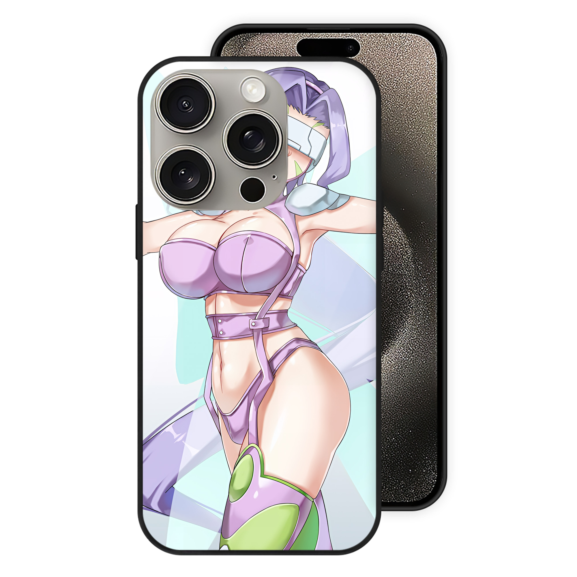 （画像用） Digimon デジタルモンスター/デジモン 【iPhone15Pro対応】スマホケース 耐衝撃＆黄変防止 背面ガラス