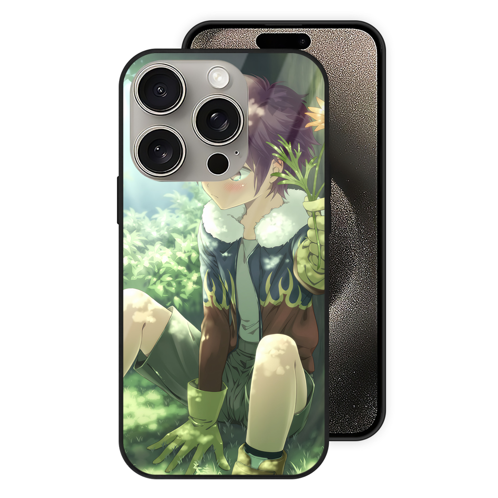 （画像用） Digimon デジタルモンスター/デジモン 【iPhone15Pro対応】スマホケース 耐衝撃＆黄変防止 背面ガラス