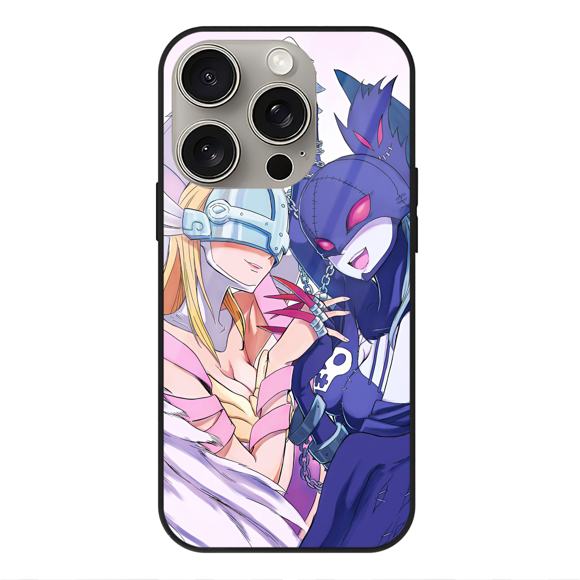 （画像用） Digimon デジタルモンスター/デジモン 【iPhone15Pro対応】スマホケース 耐衝撃＆黄変防止 背面ガラス