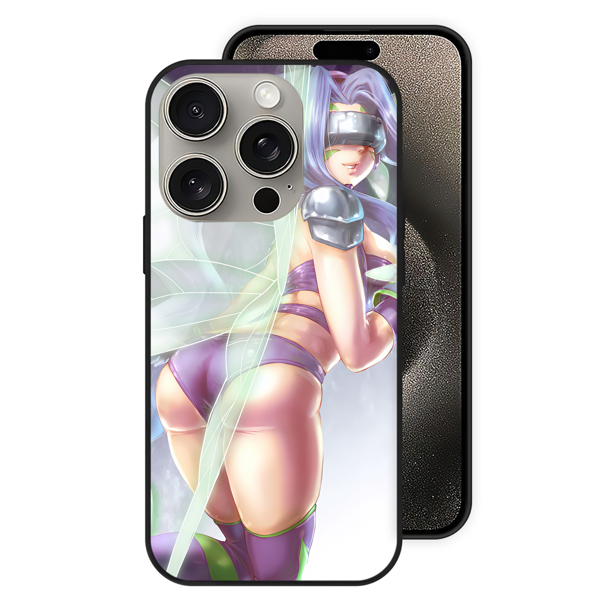 （画像用） Digimon デジタルモンスター/デジモン 【iPhone15Pro対応】スマホケース 耐衝撃＆黄変防止 背面ガラス