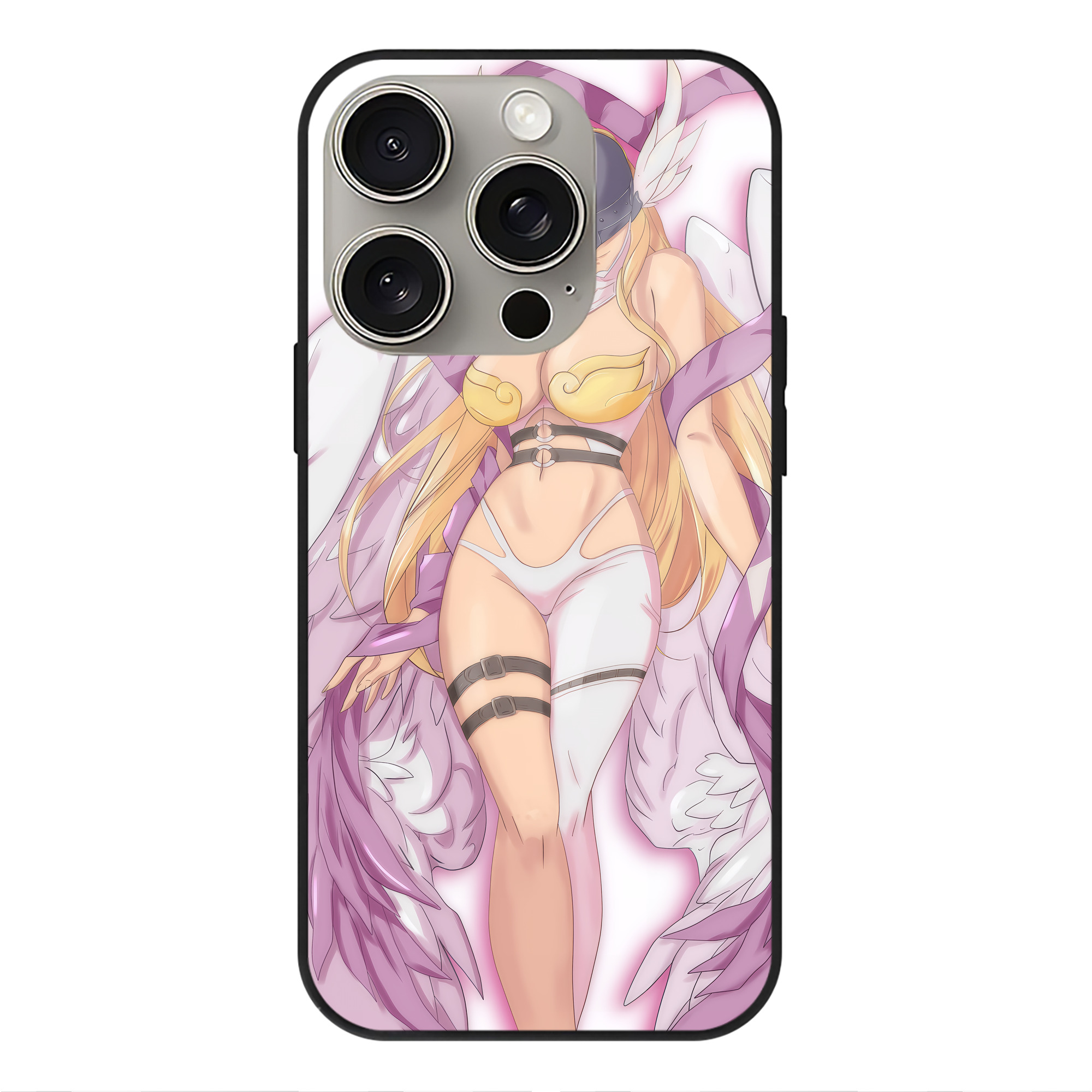 （画像用） Digimon デジタルモンスター/デジモン 【iPhone15Pro対応】スマホケース 耐衝撃＆黄変防止 背面ガラス