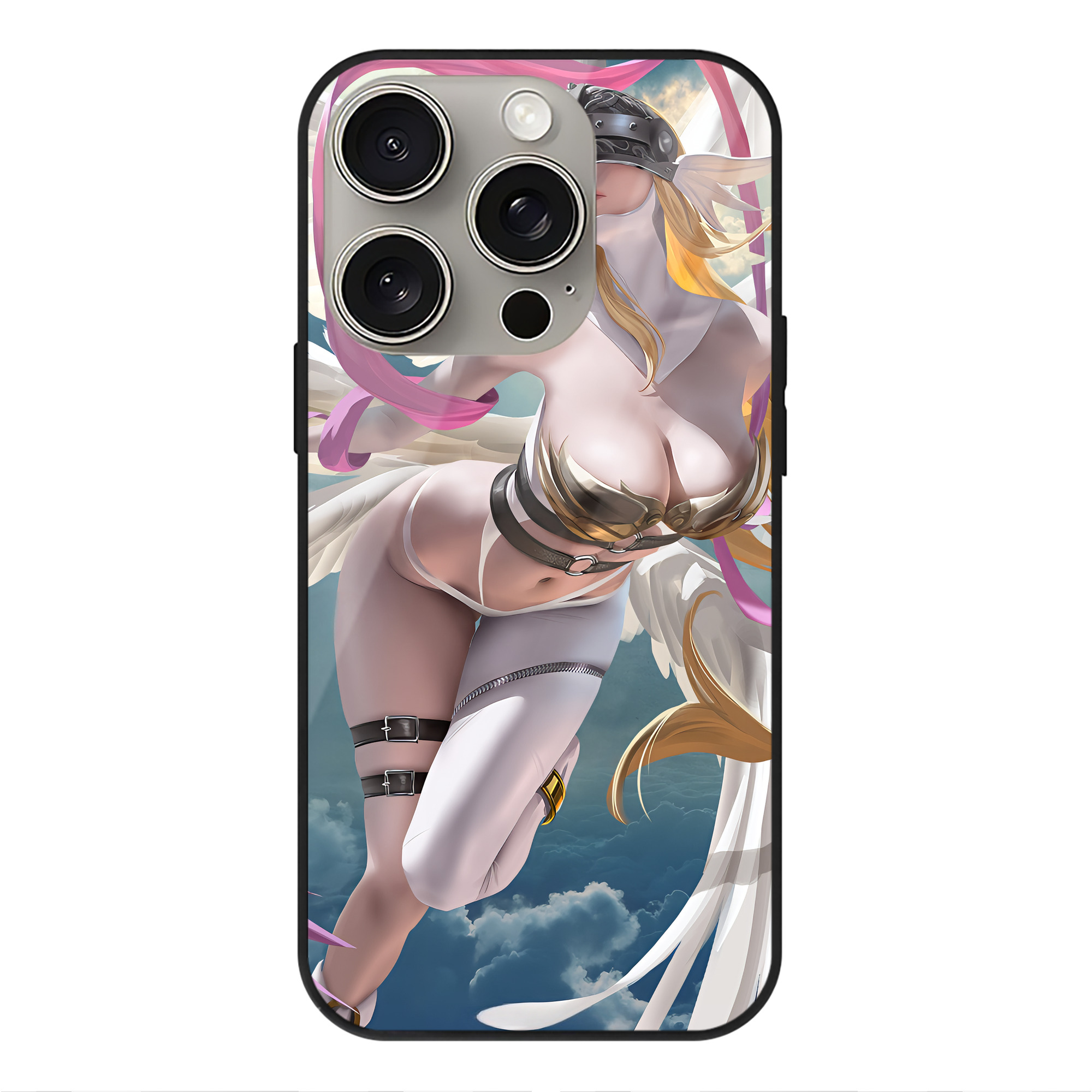 （画像用） Digimon デジタルモンスター/デジモン 【iPhone15Pro対応】スマホケース 耐衝撃＆黄変防止 背面ガラス