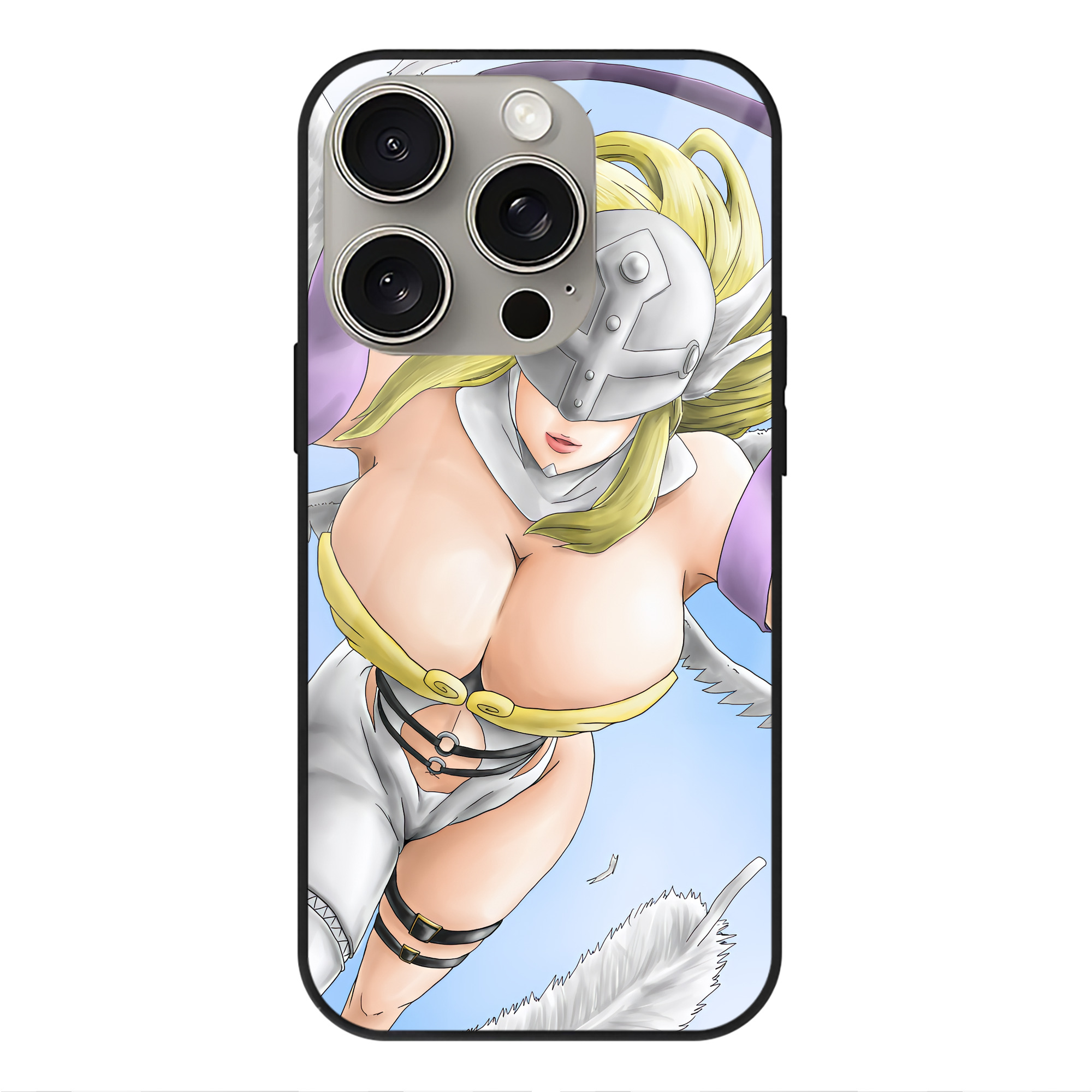 （画像用） Digimon デジタルモンスター/デジモン 【iPhone15Pro対応】スマホケース 耐衝撃＆黄変防止 背面ガラス