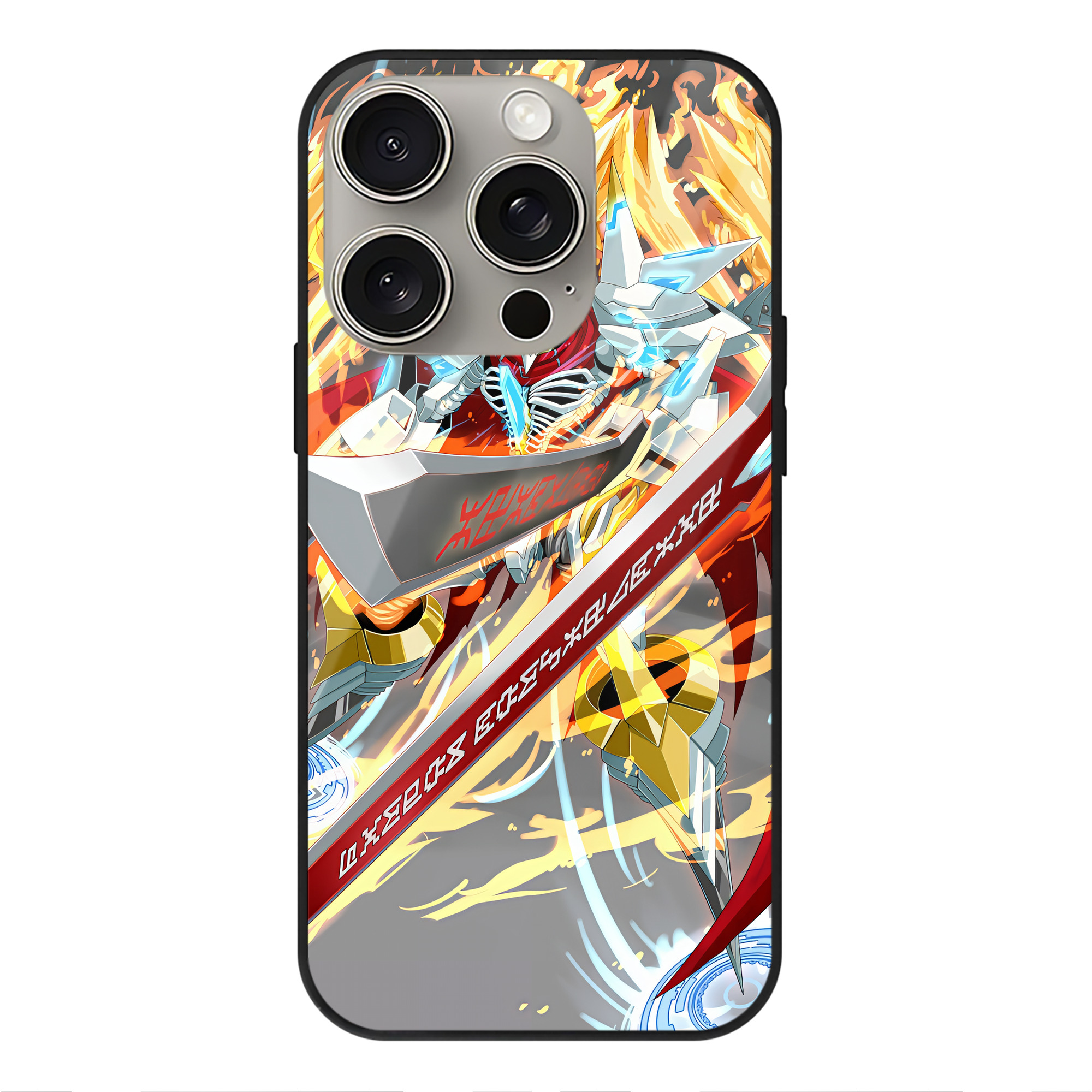 （画像用） Digimon デジタルモンスター/デジモン 【iPhone15Pro対応】スマホケース 耐衝撃＆黄変防止 背面ガラス
