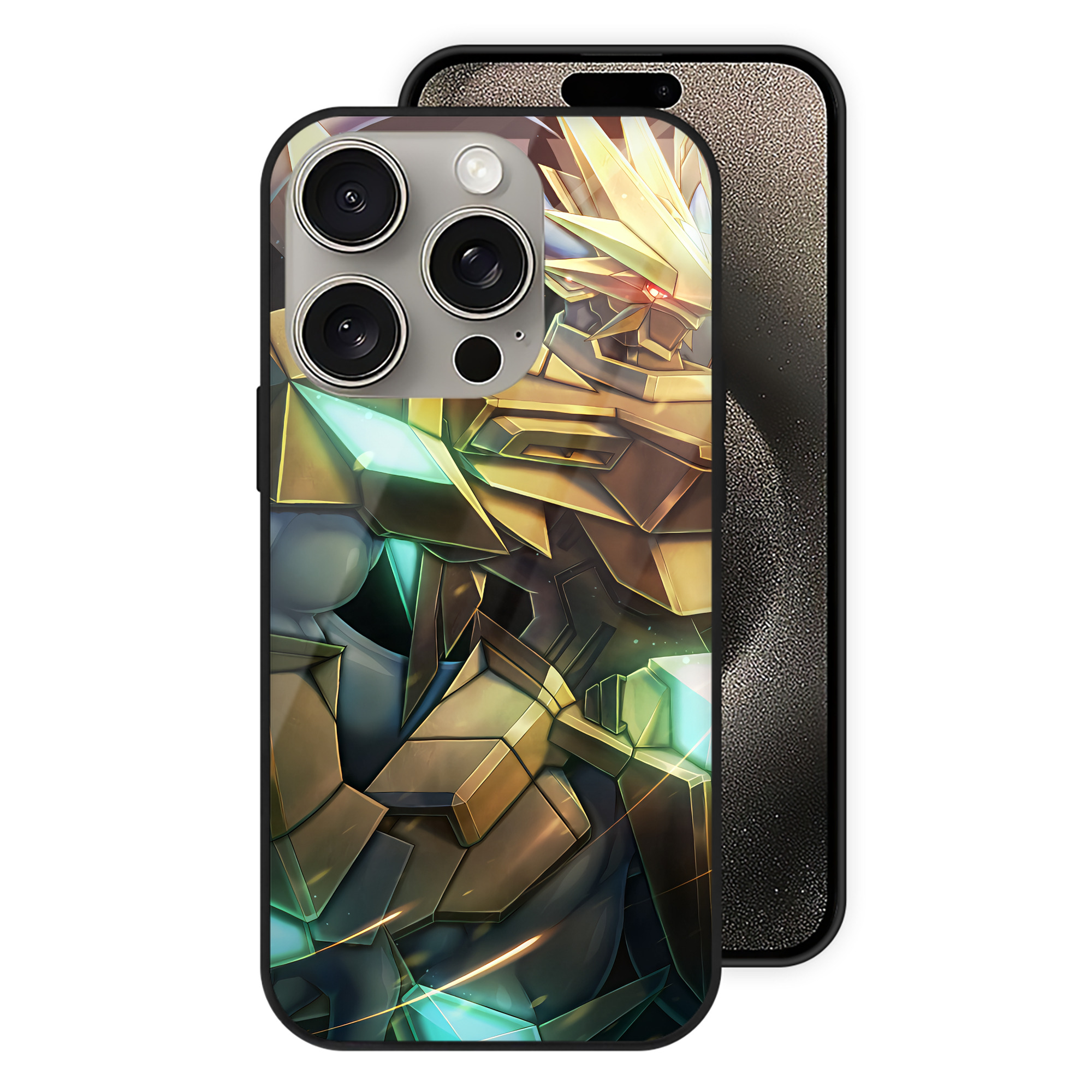（画像用） Digimon デジタルモンスター/デジモン 【iPhone15Pro対応】スマホケース 耐衝撃＆黄変防止 背面ガラス