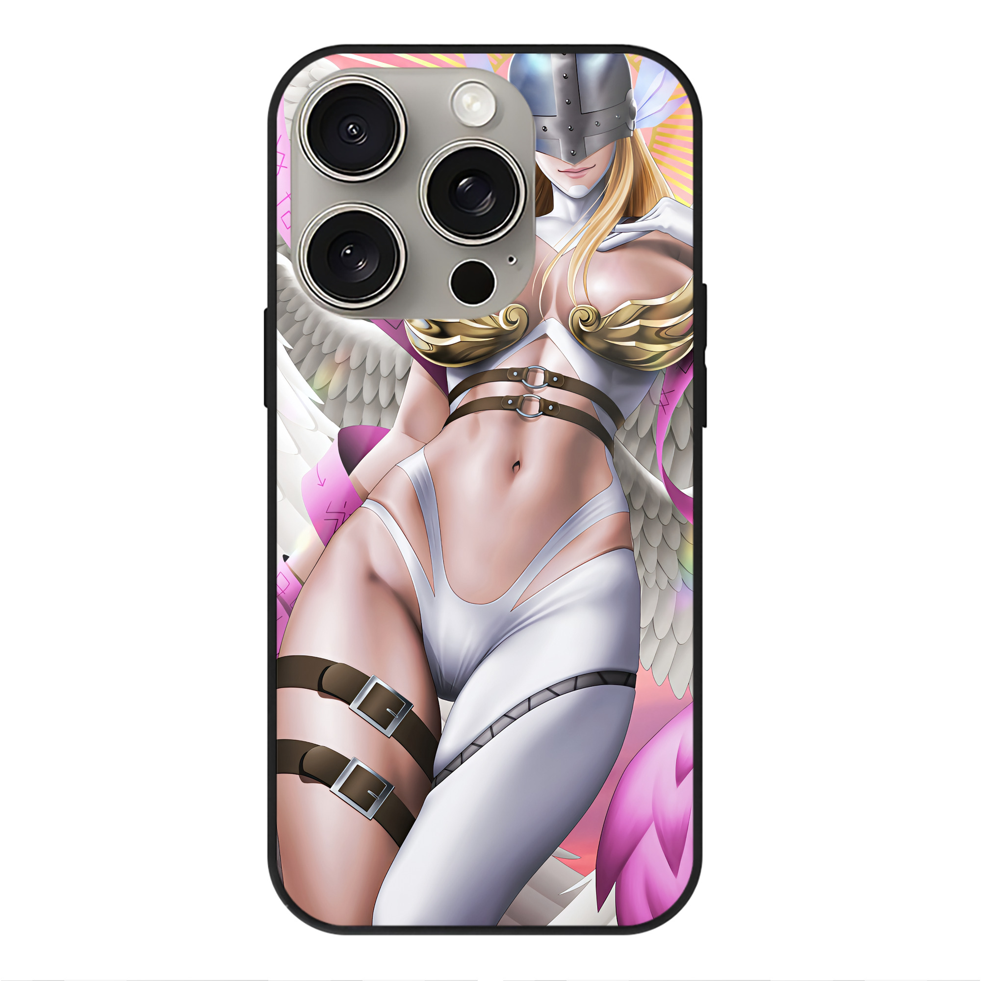 （画像用） Digimon デジタルモンスター/デジモン 【iPhone15Pro対応】スマホケース 耐衝撃＆黄変防止 背面ガラス