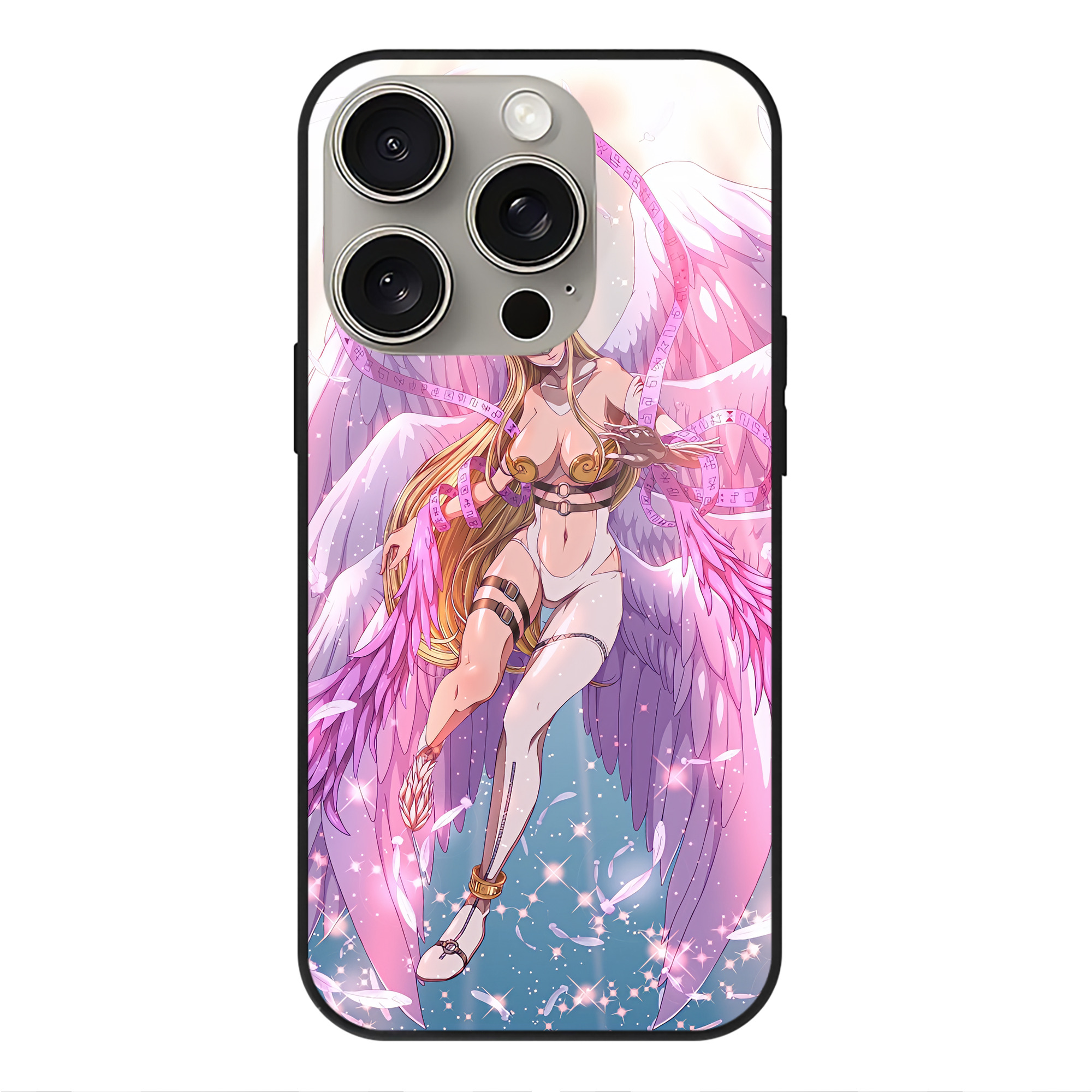 （画像用） Digimon デジタルモンスター/デジモン 【iPhone15Pro対応】スマホケース 耐衝撃＆黄変防止 背面ガラス