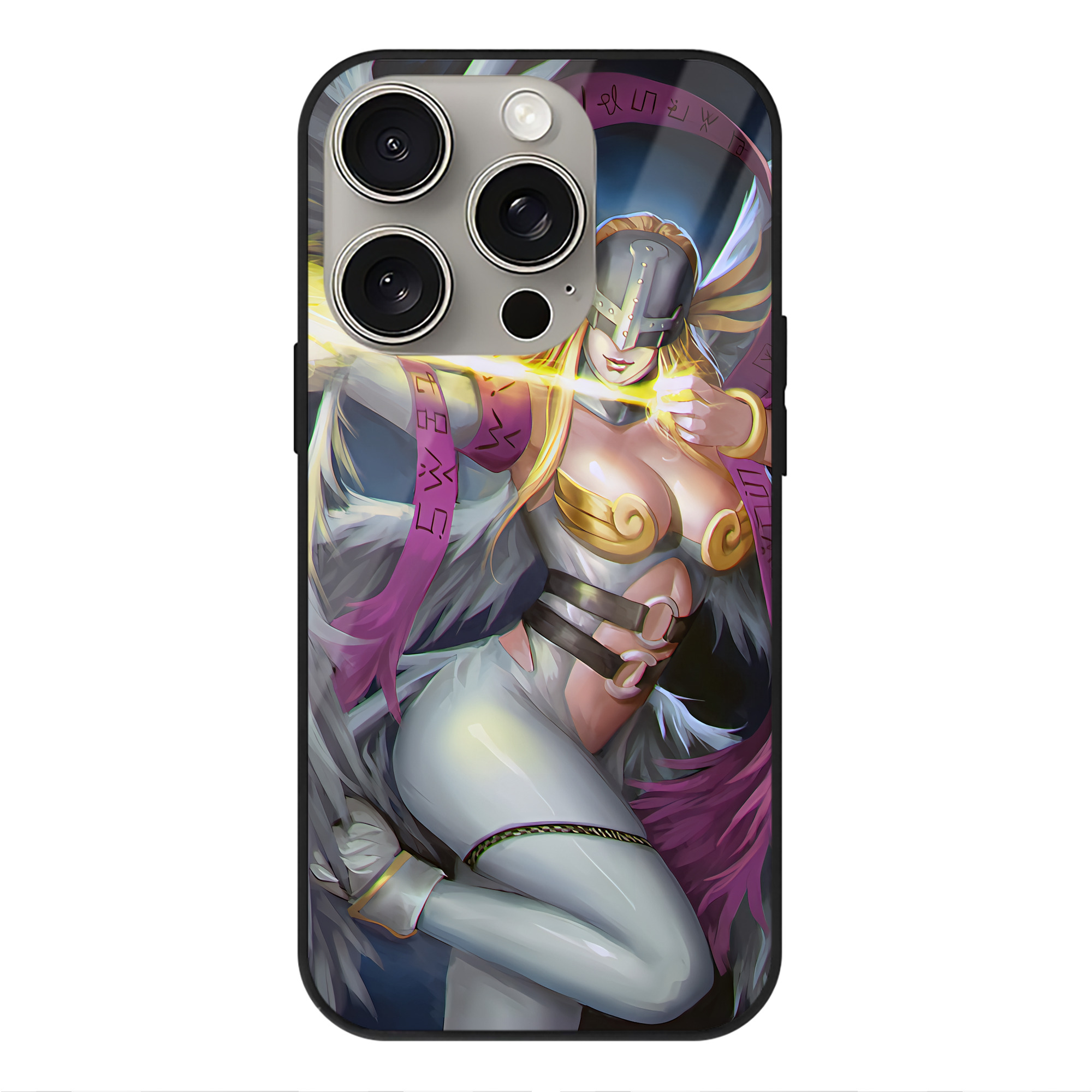 （画像用） Digimon デジタルモンスター/デジモン 【iPhone15Pro対応】スマホケース 耐衝撃＆黄変防止 背面ガラス
