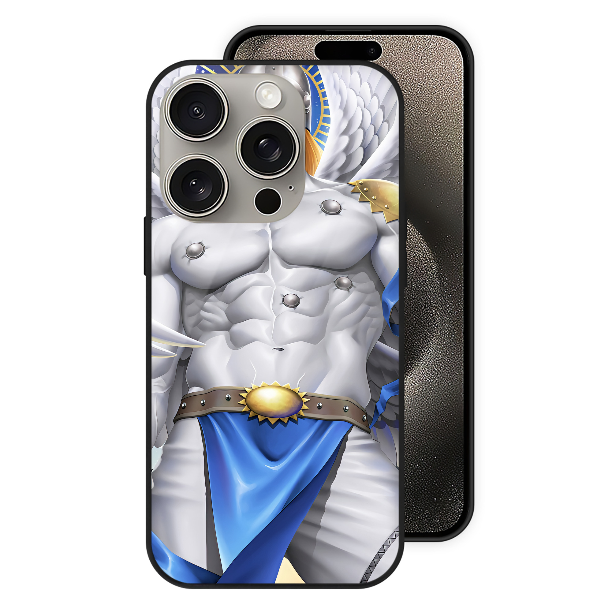 （画像用） Digimon デジタルモンスター/デジモン 【iPhone15Pro対応】スマホケース 耐衝撃＆黄変防止 背面ガラス